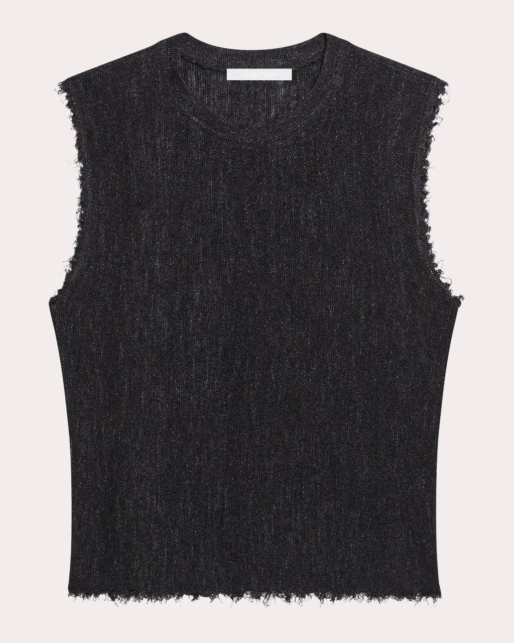 Sheer Raw-Edge Muscle Tank
