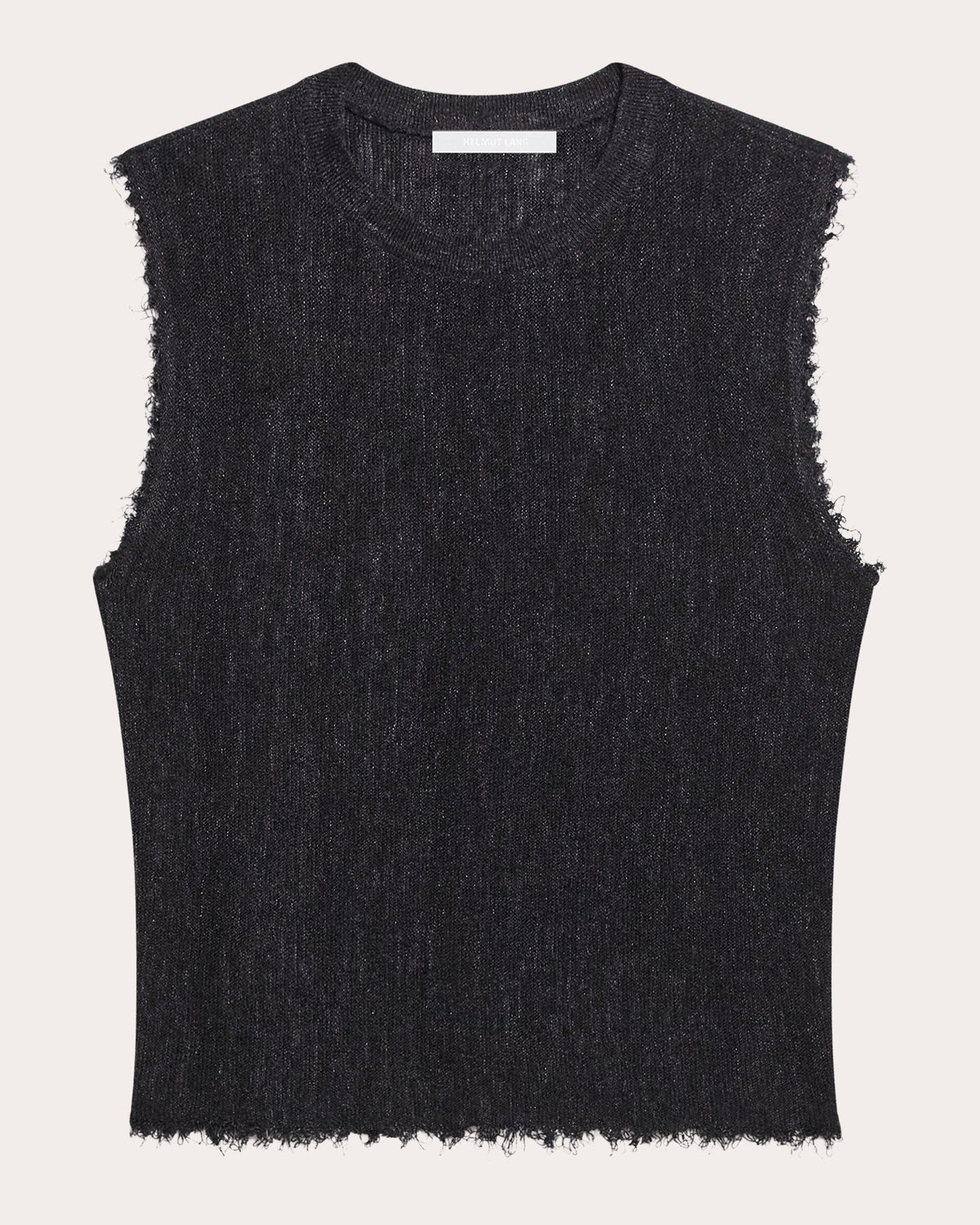 Sheer Raw-Edge Muscle Tank