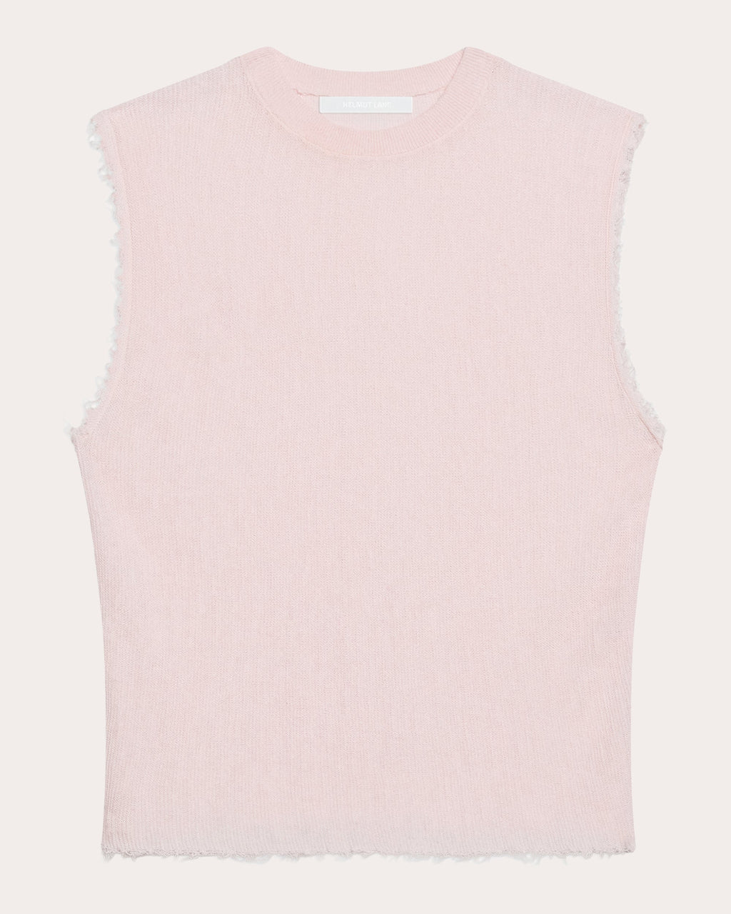 Sheer Raw-Edge Muscle Tank