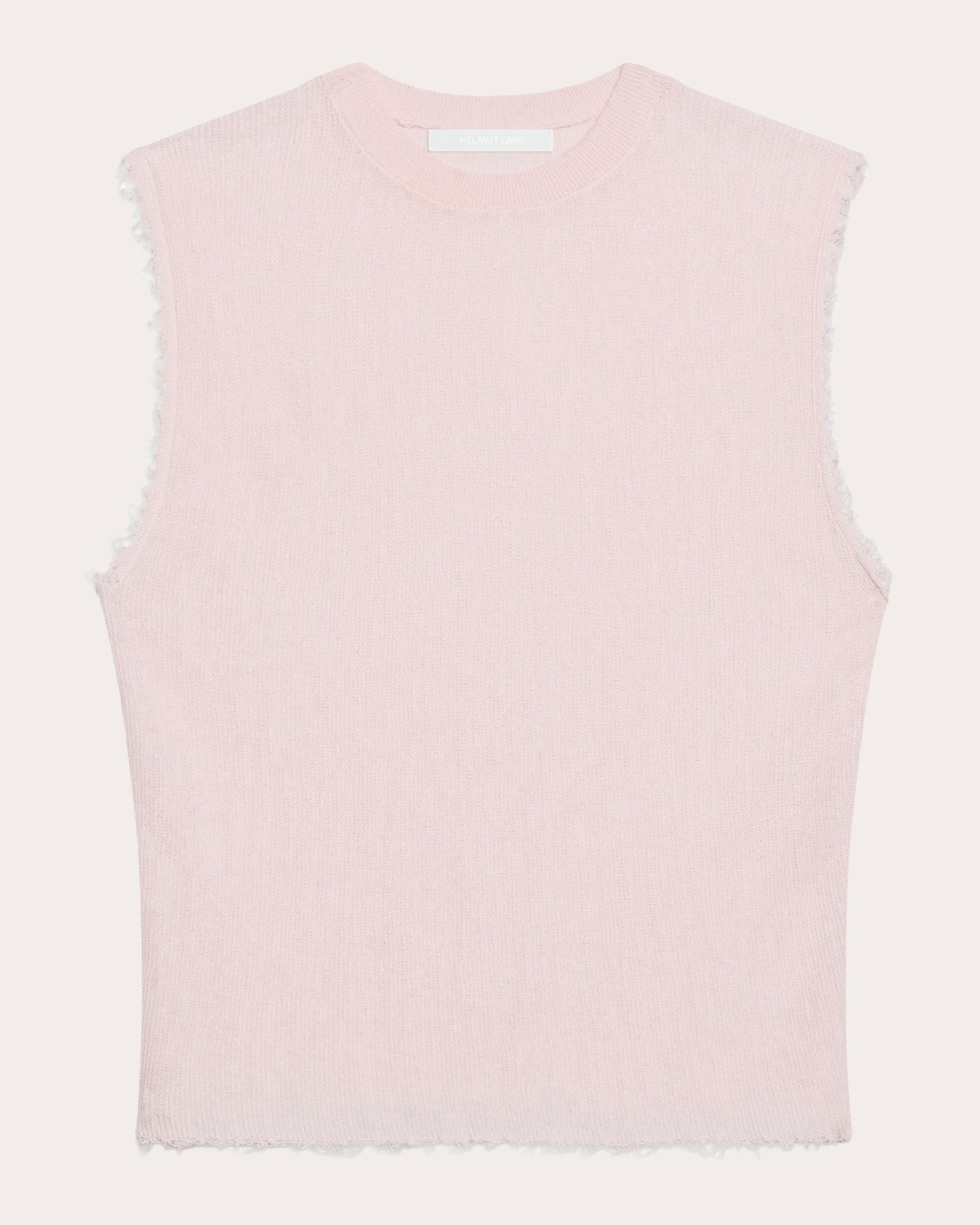 Sheer Raw-Edge Muscle Tank