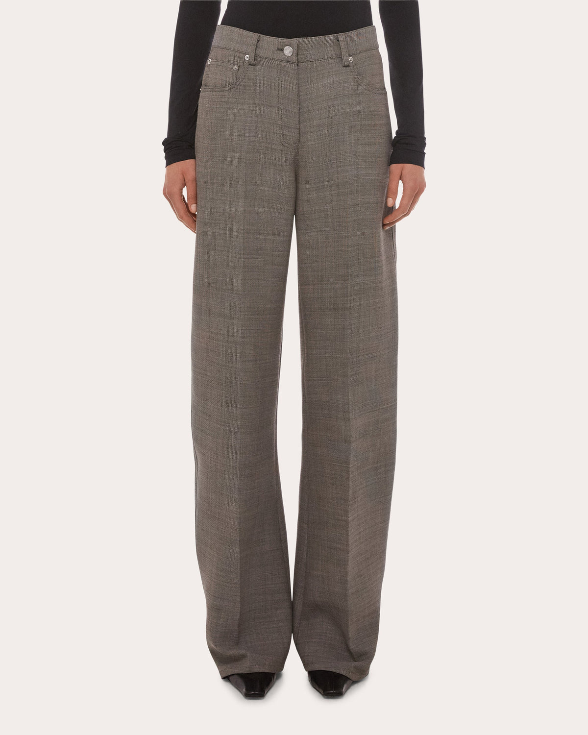 Relaxed Bootcut Trousers