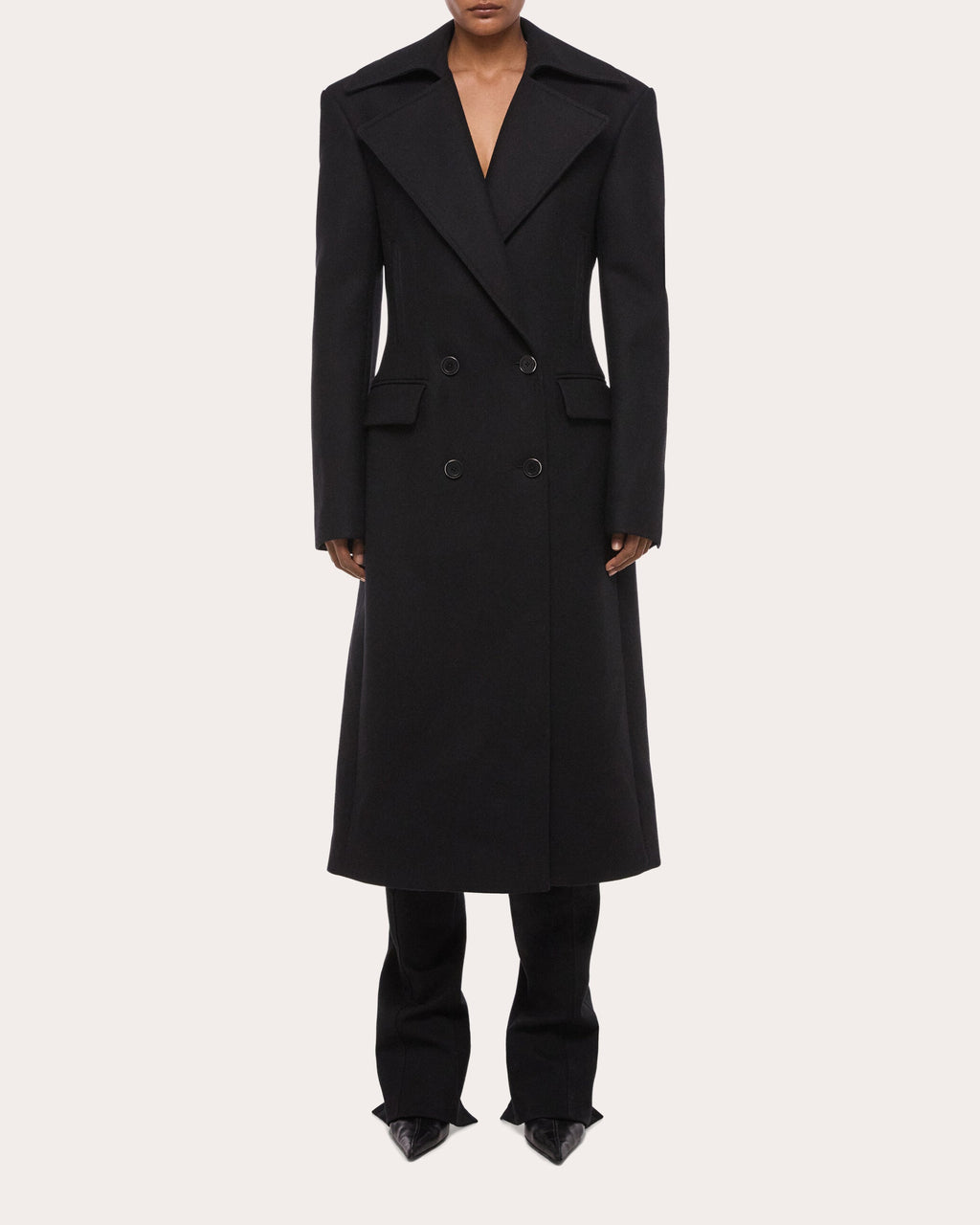 Sculptural Twill Coat