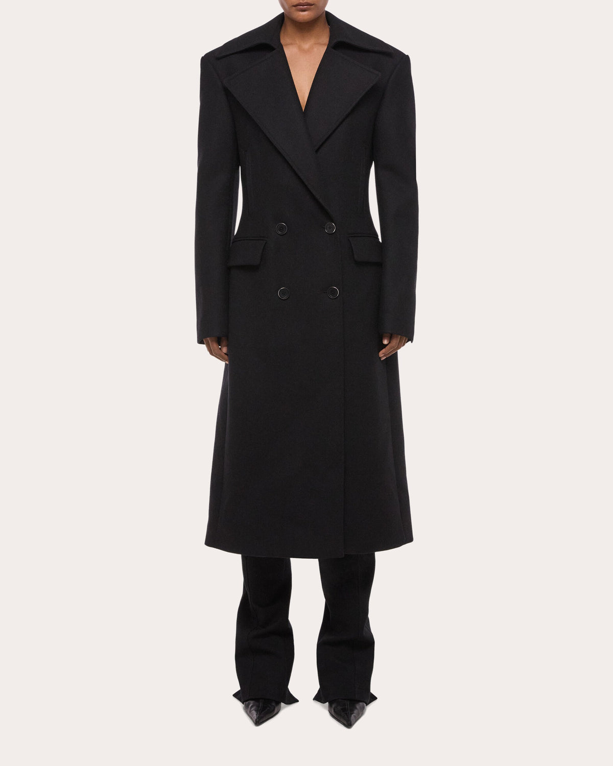 Sculptural Twill Coat