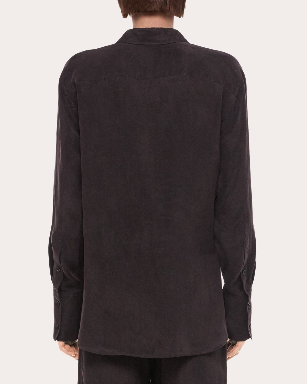 Fluid Microsuede Drape Shirt