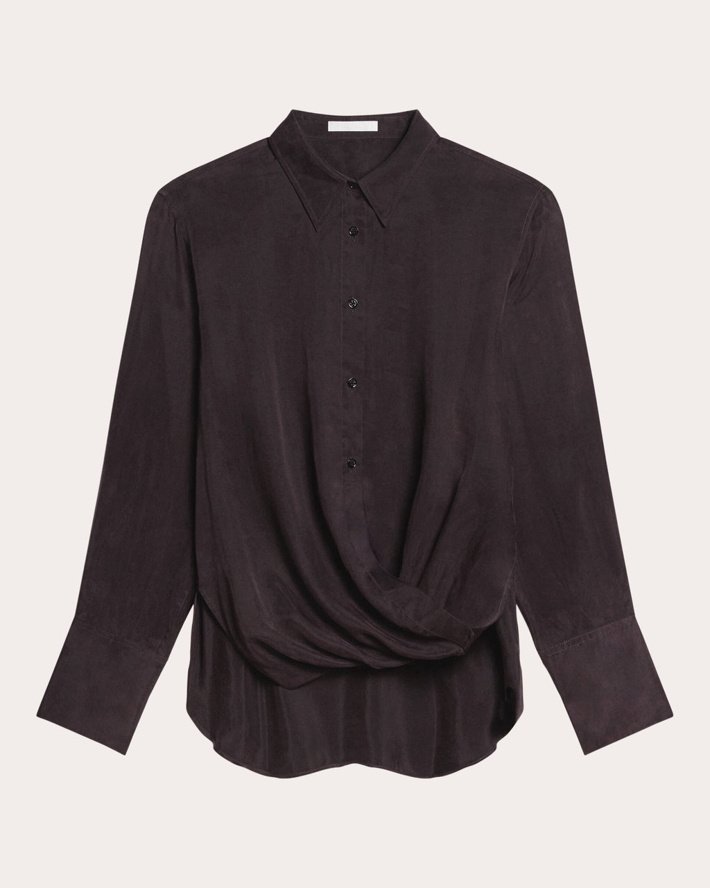Fluid Microsuede Drape Shirt