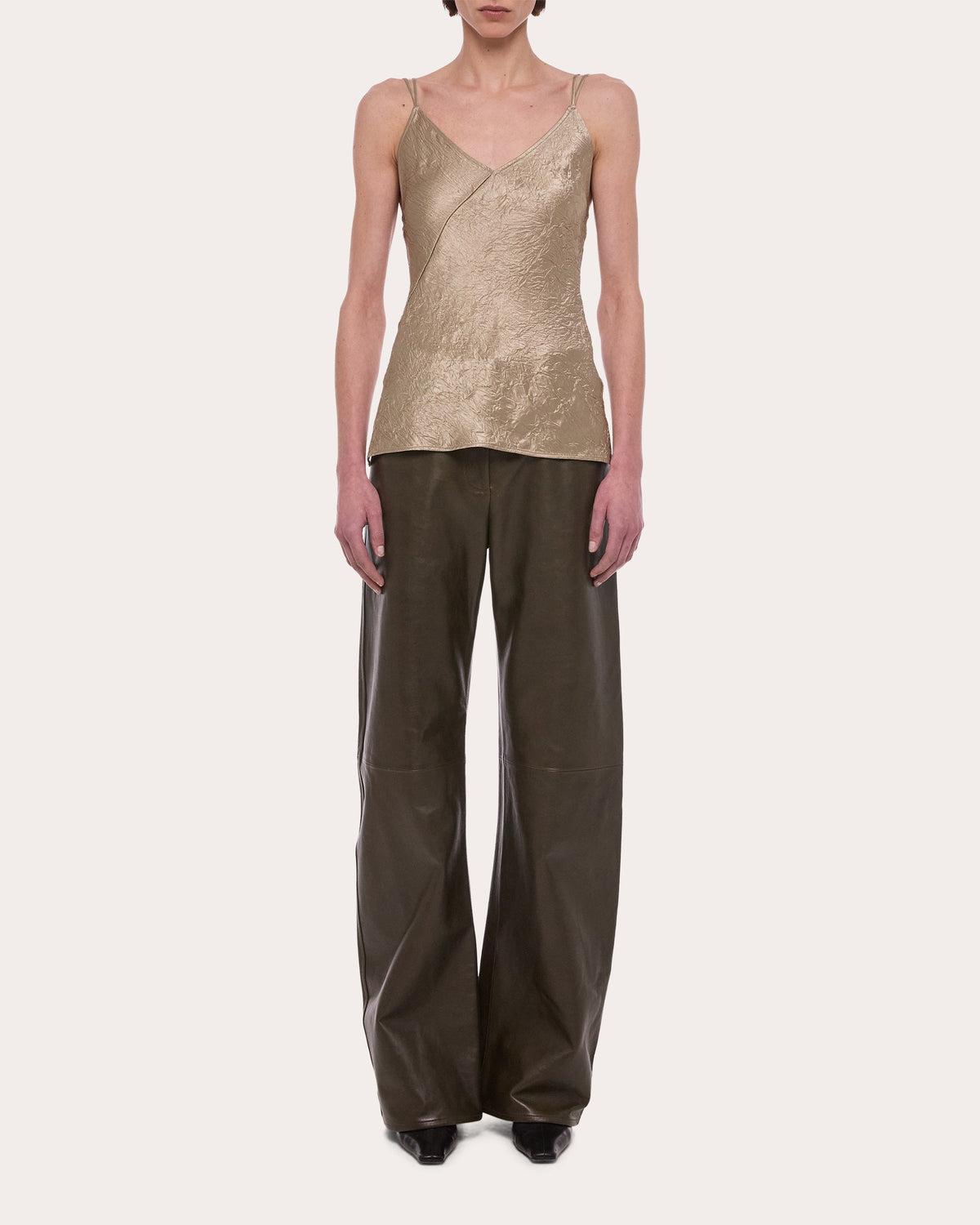 Crinkle Slip Tank Top