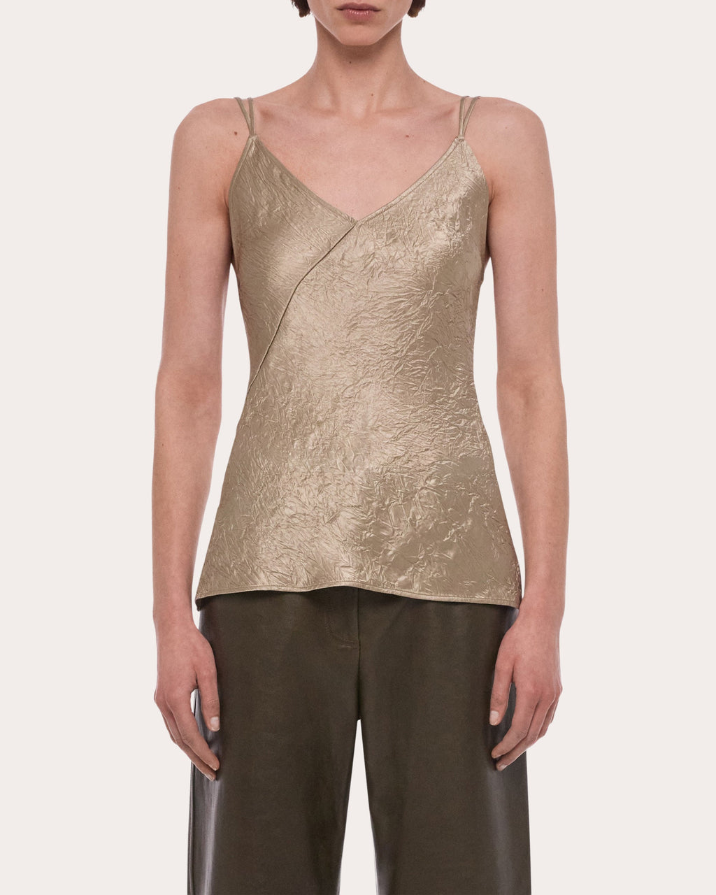 Crinkle Slip Tank Top