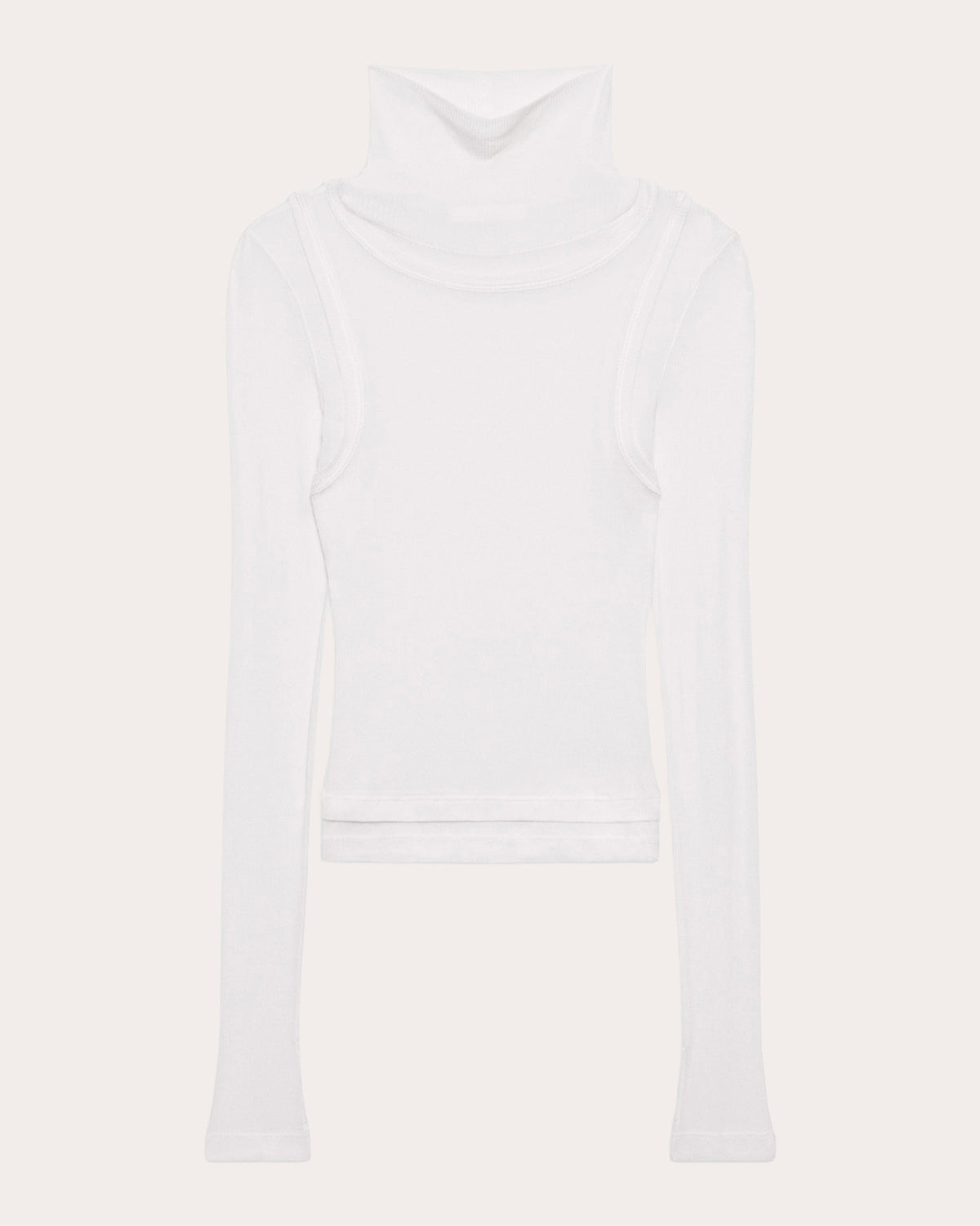 Sheer Layered Turtleneck