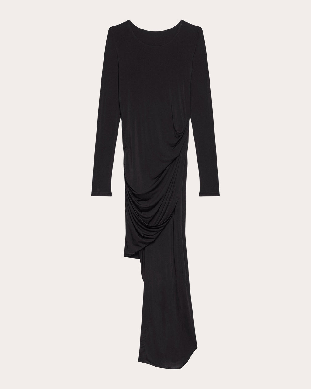 Stretch Jersey Twisted Drape Dress