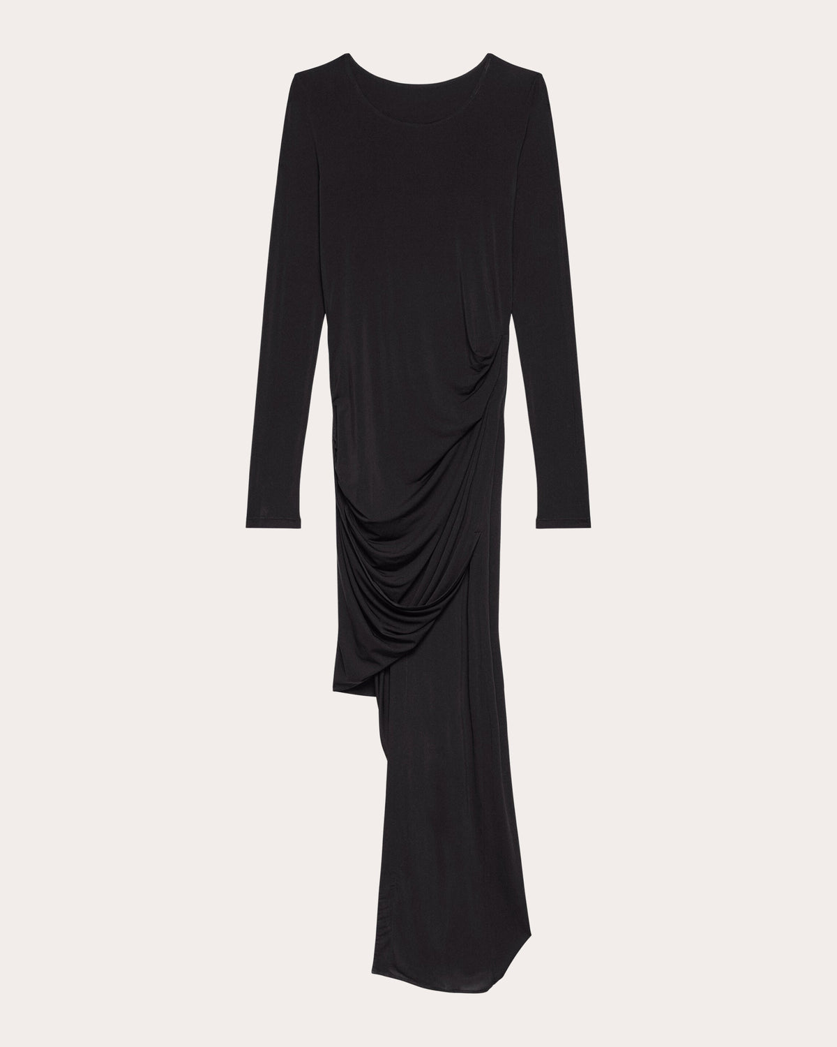 Stretch Jersey Twisted Drape Dress