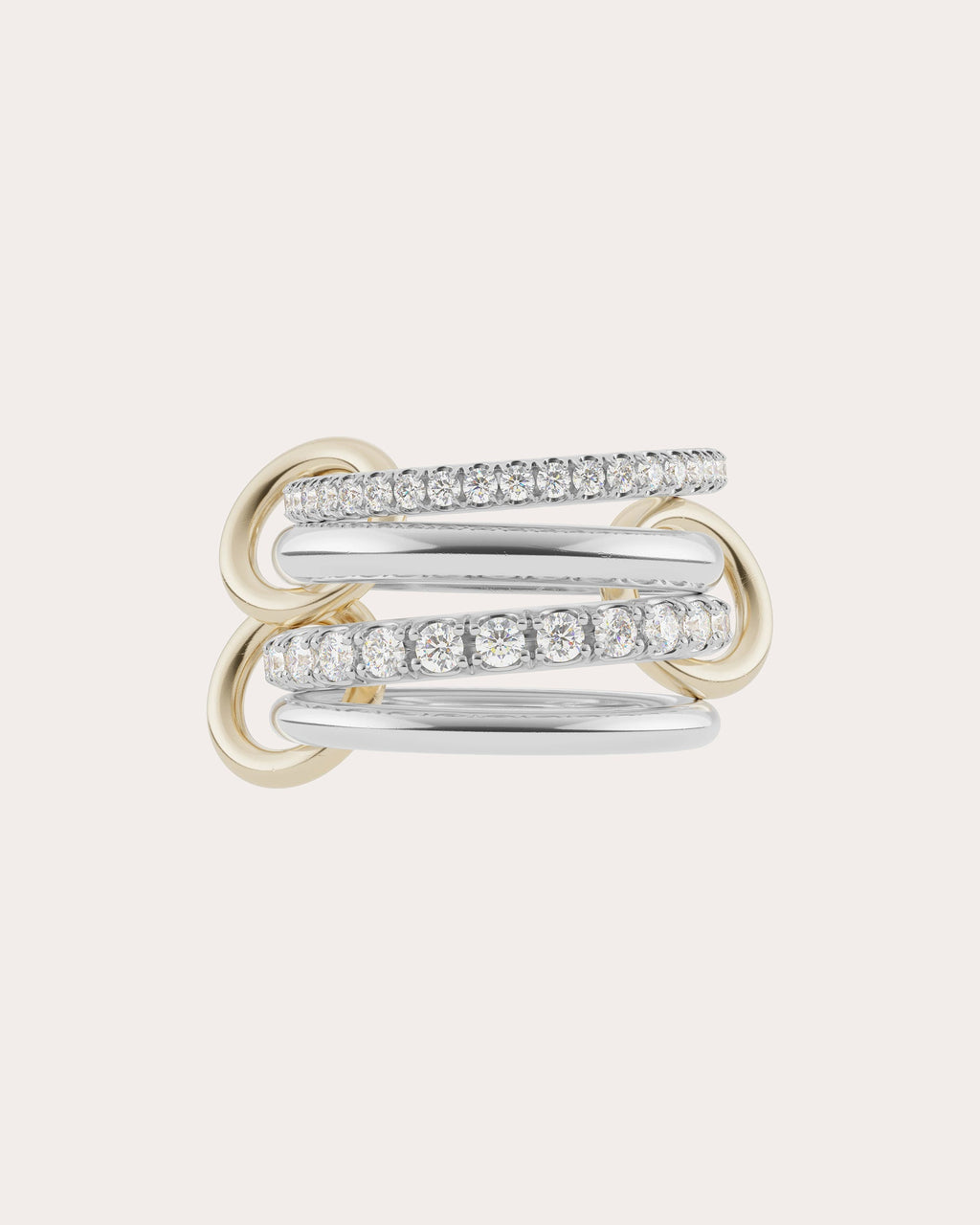 Diamond & 18k Gold Two-Tone Halley Deux Ring