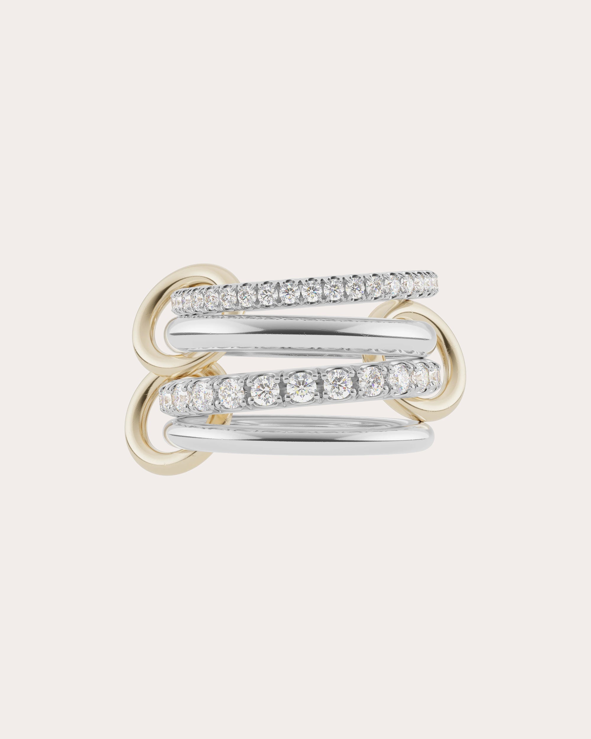 Diamond & 18k Gold Two-Tone Halley Deux Ring
