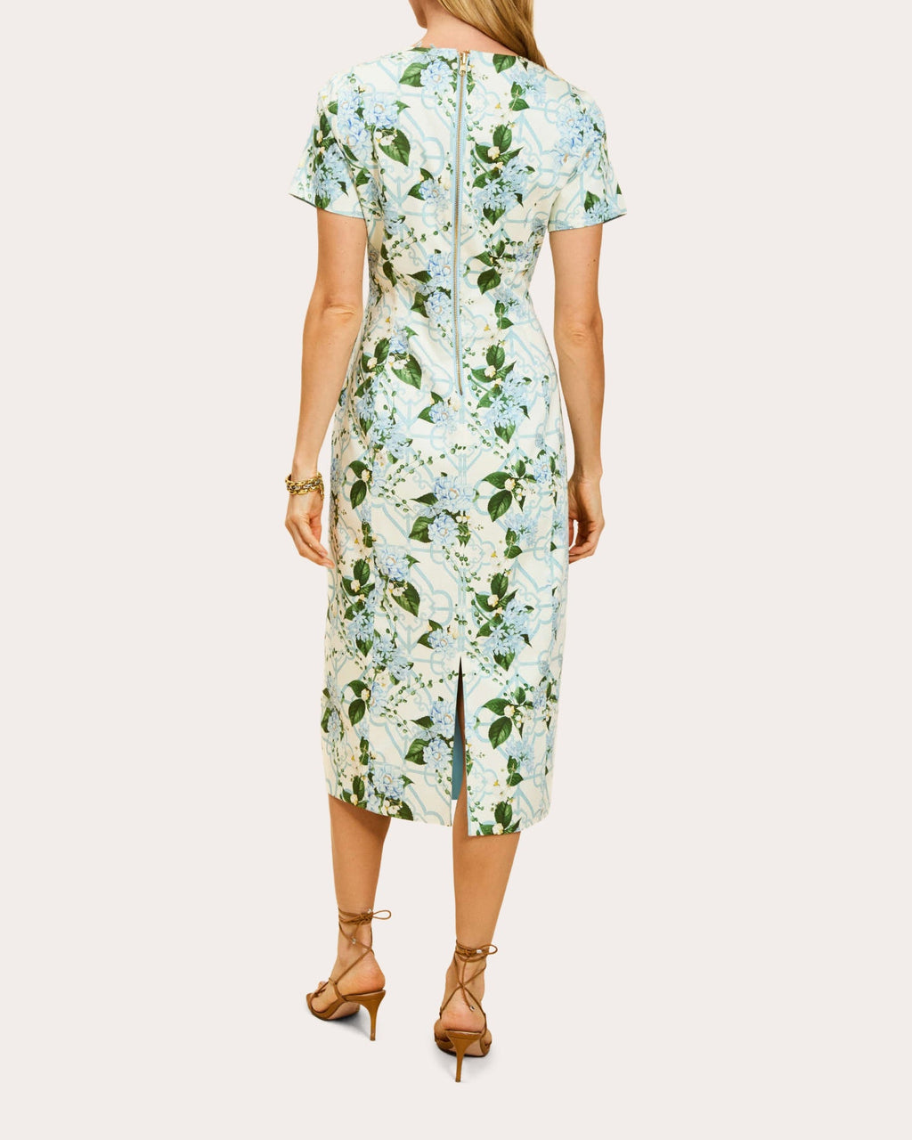 Hampton Reversible Poplin Tailored Midi Dress