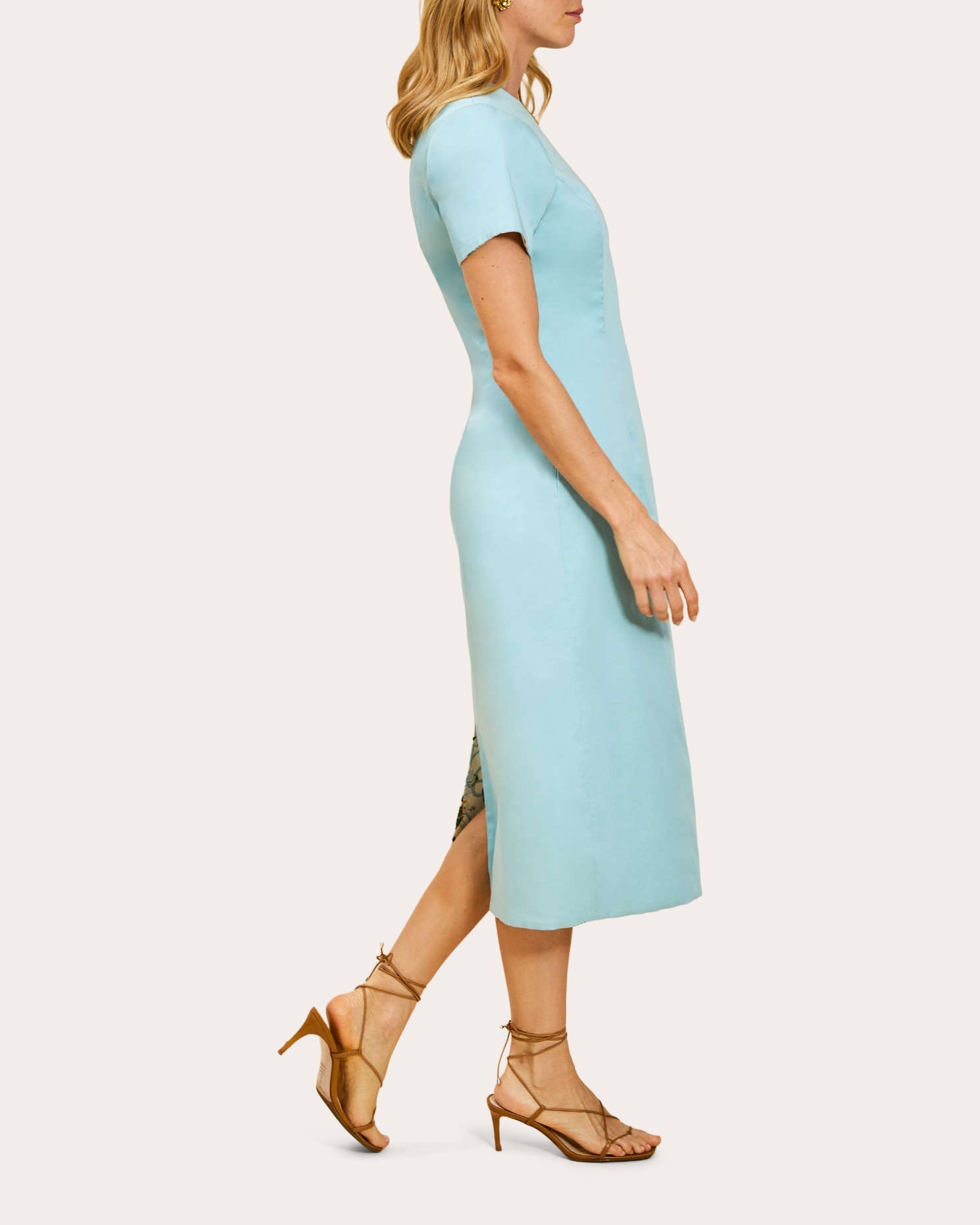 Hampton Reversible Poplin Tailored Midi Dress