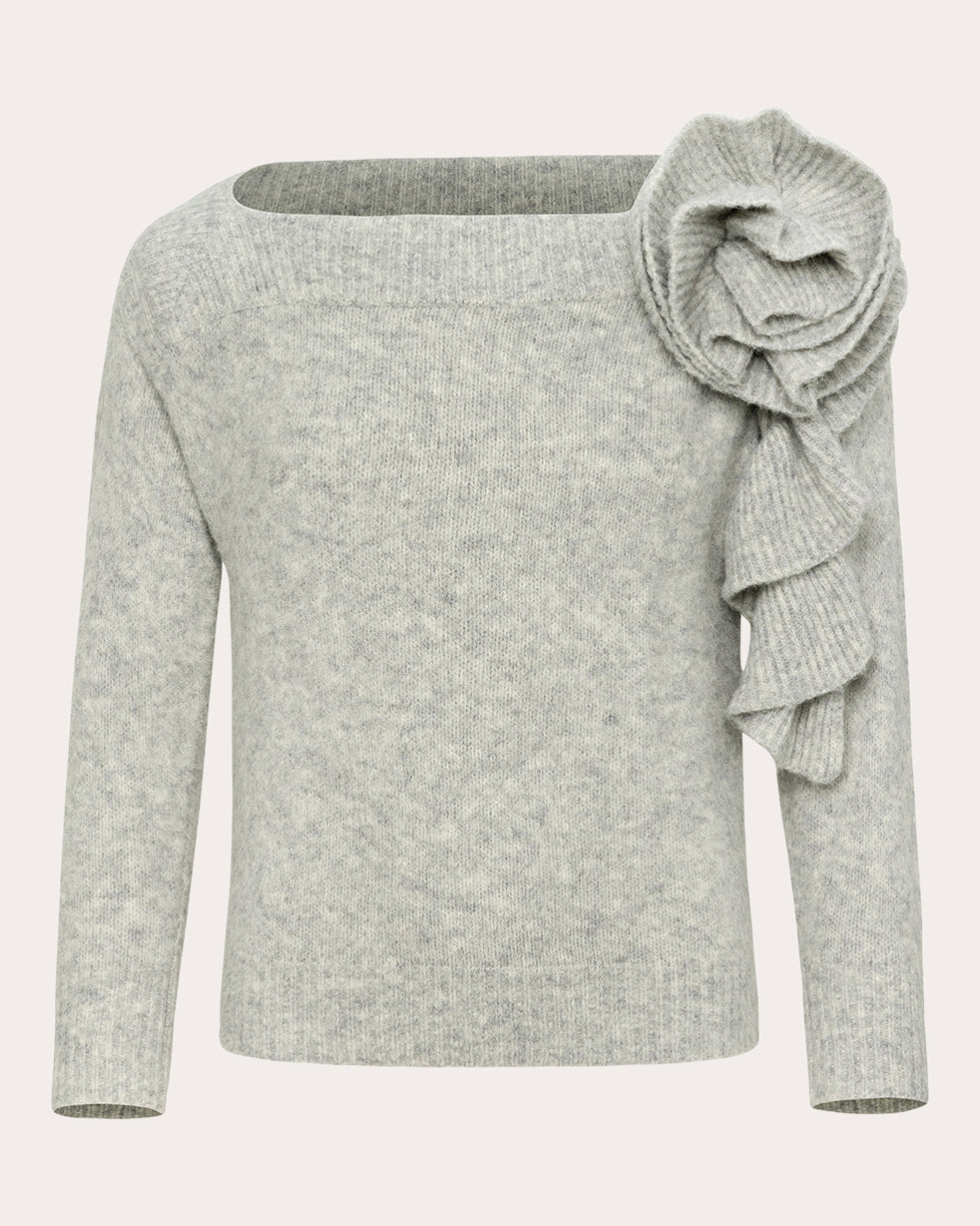 Odin Corsage Boatneck Sweater