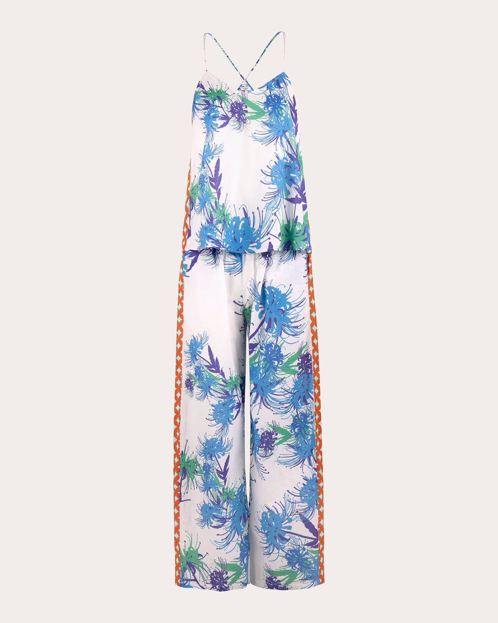 Tio Higa Silk Pants Set