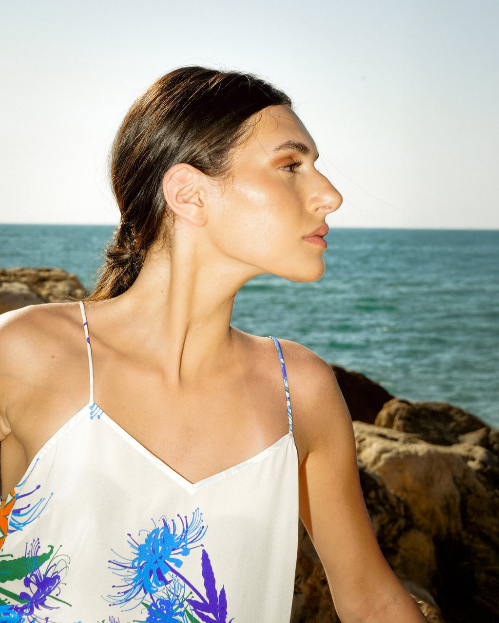 Tomo Higa Silk Maxi Slip Dress