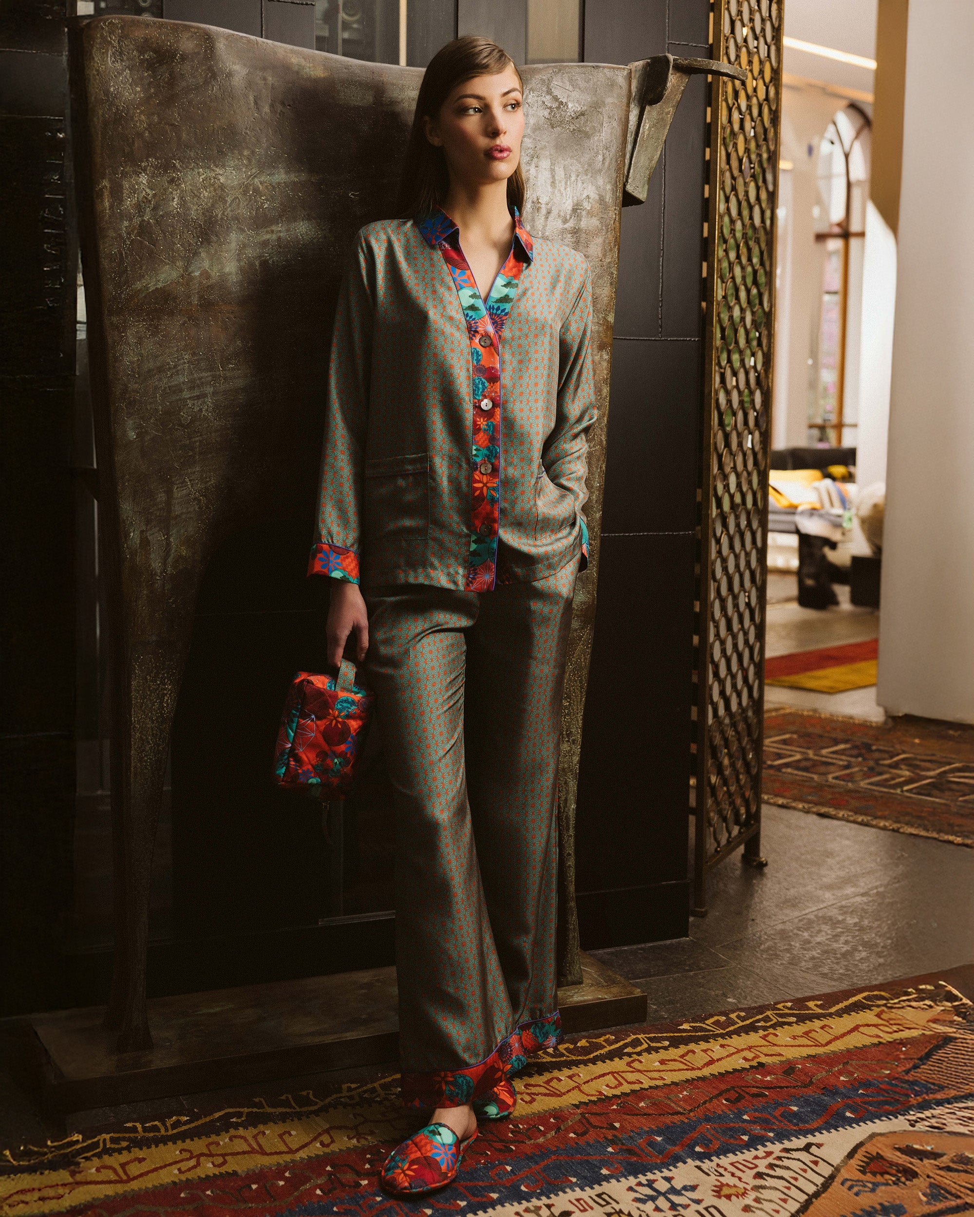 Tokyo Hoshi Silk Pajama Set