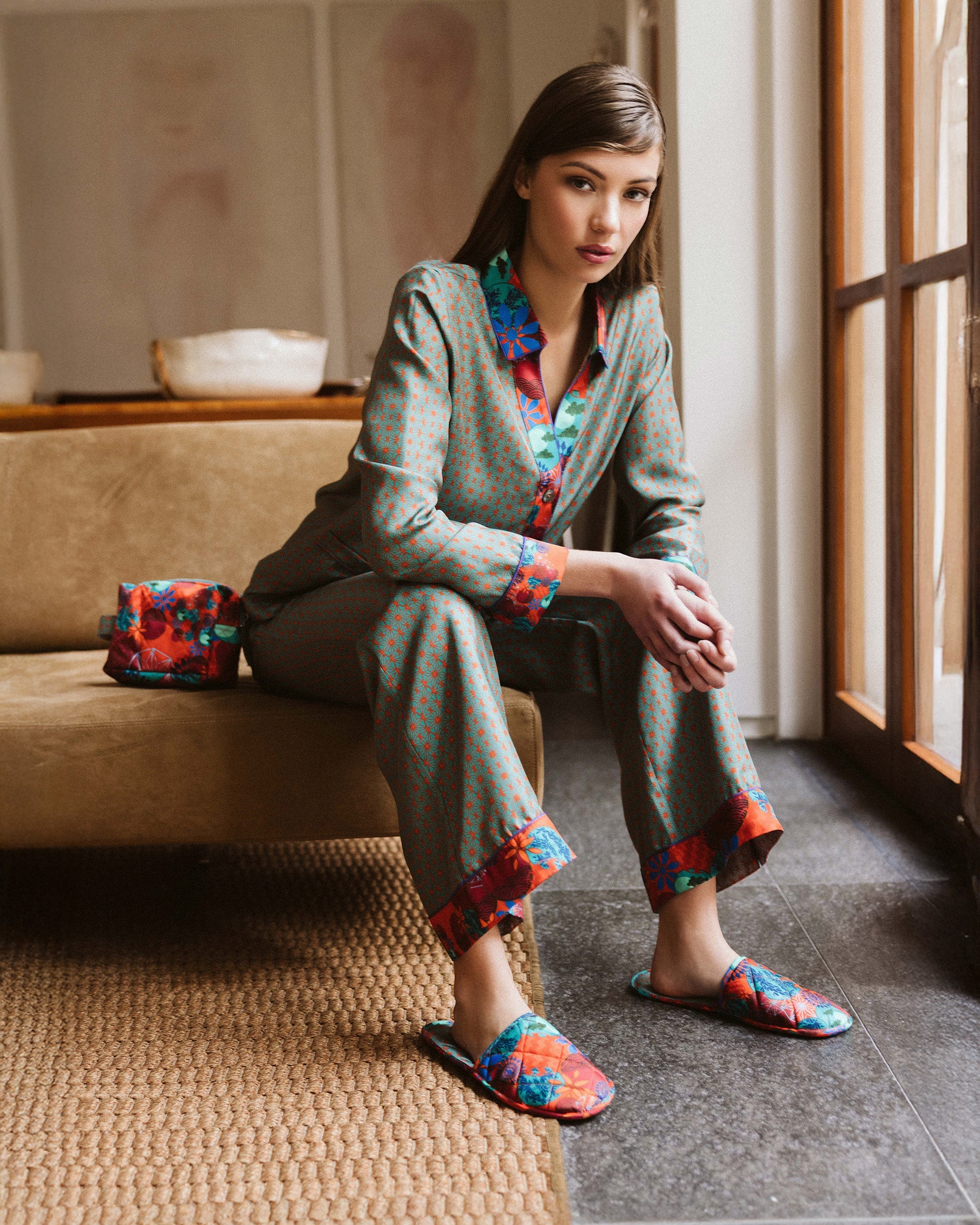 Tokyo Hoshi Silk Pajama Set
