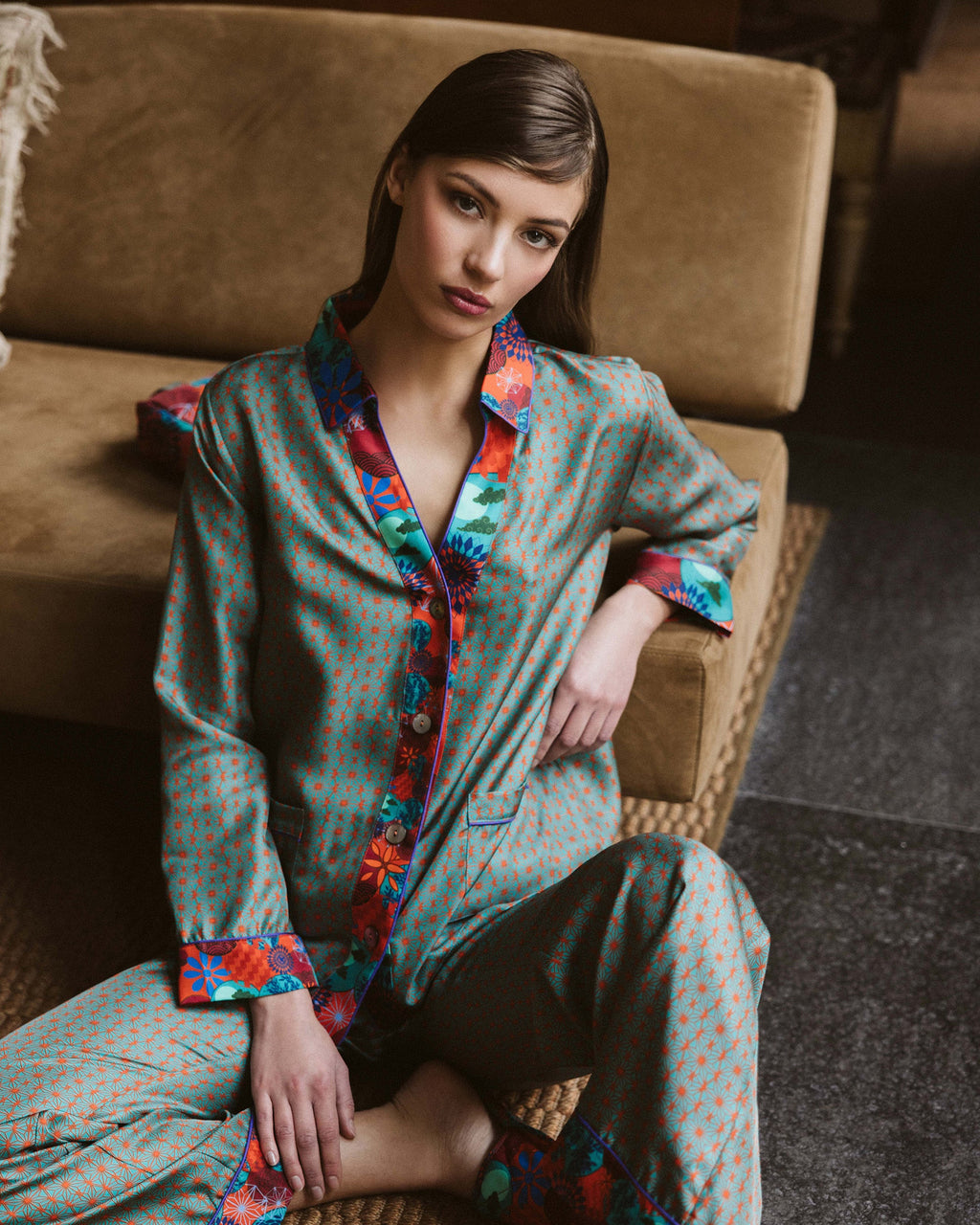 Tokyo Hoshi Silk Pajama Set