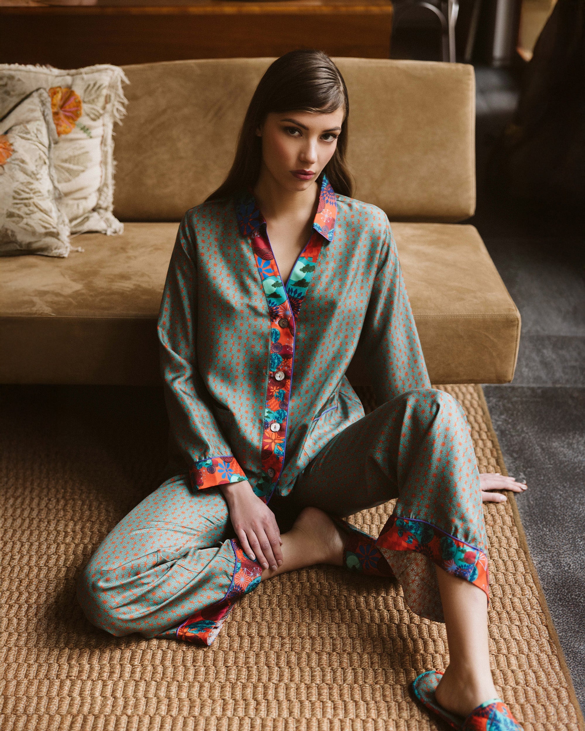 Tokyo Hoshi Silk Pajama Set