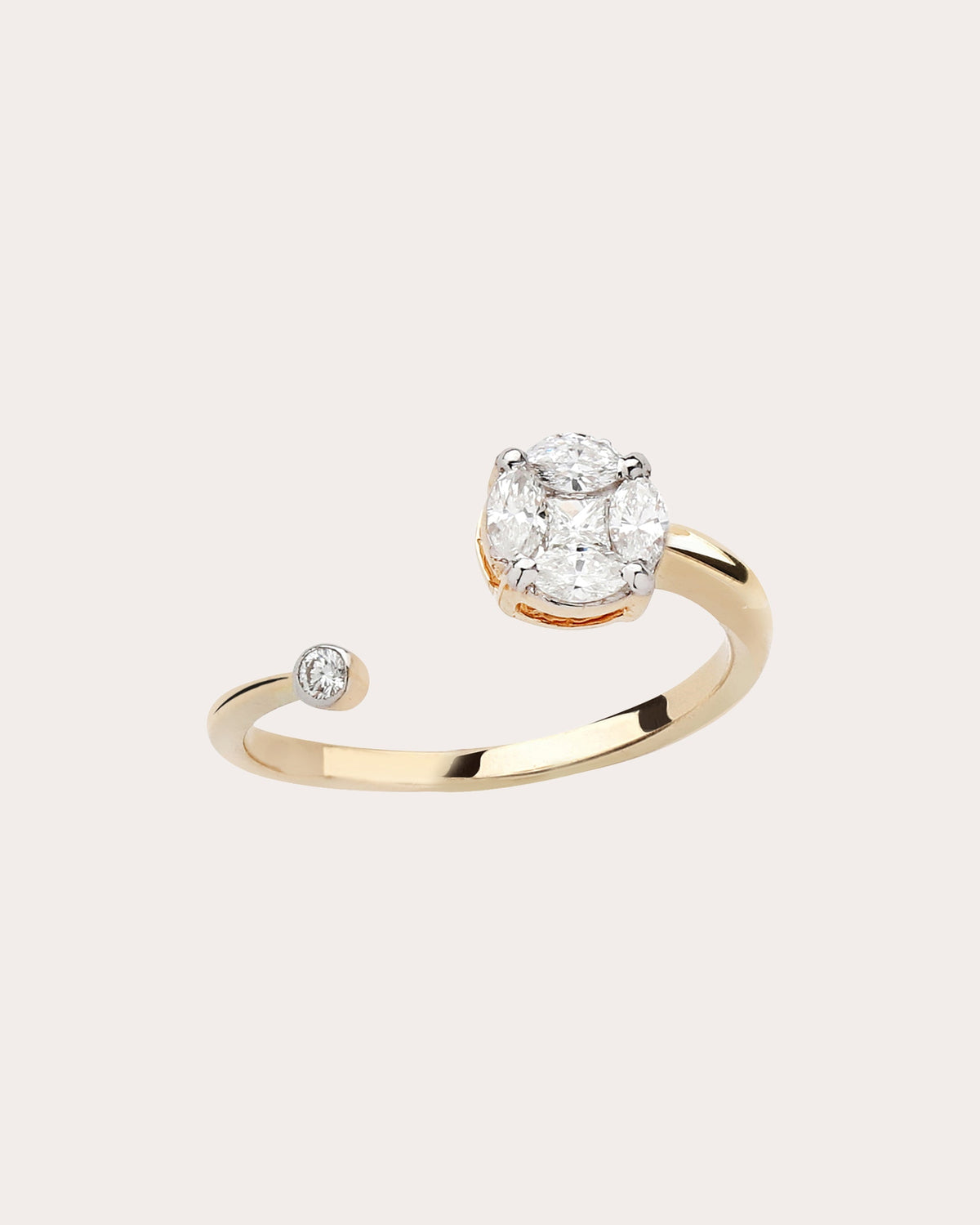 Diamond Illusion Round Solitaire Ring
