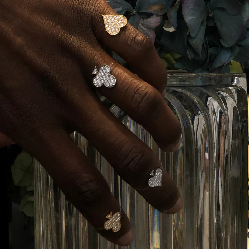 Diamond & 18k Gold Large Âme Ring