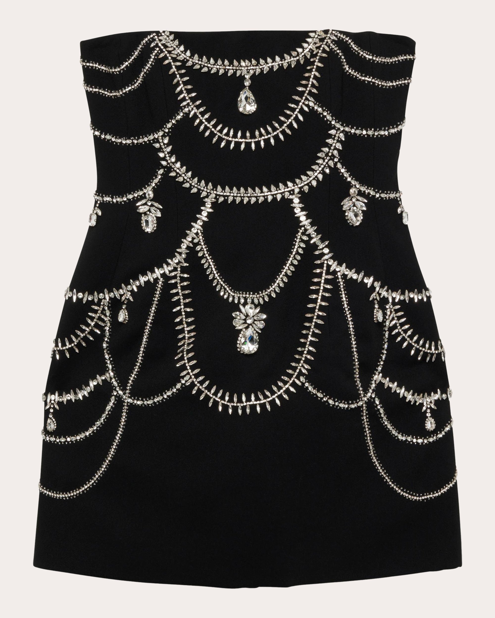 Arta Crystal-Embellished Cady Mini Dress