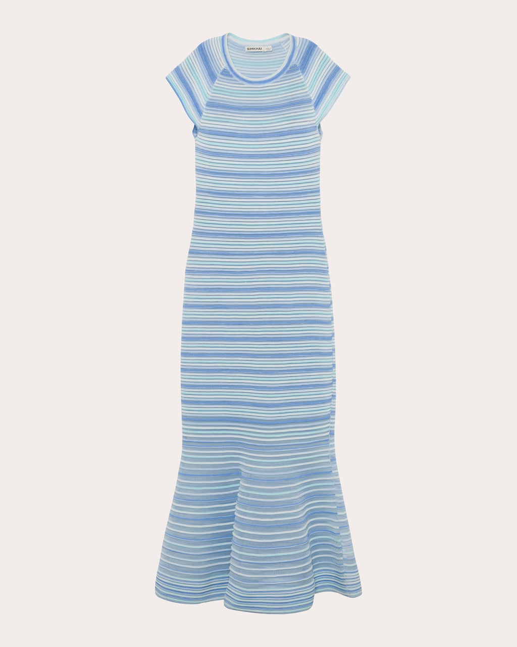 Danica Stripe Knit Mermaid Midi Dress