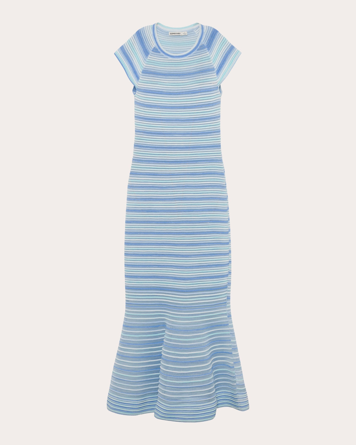 Danica Stripe Knit Mermaid Midi Dress