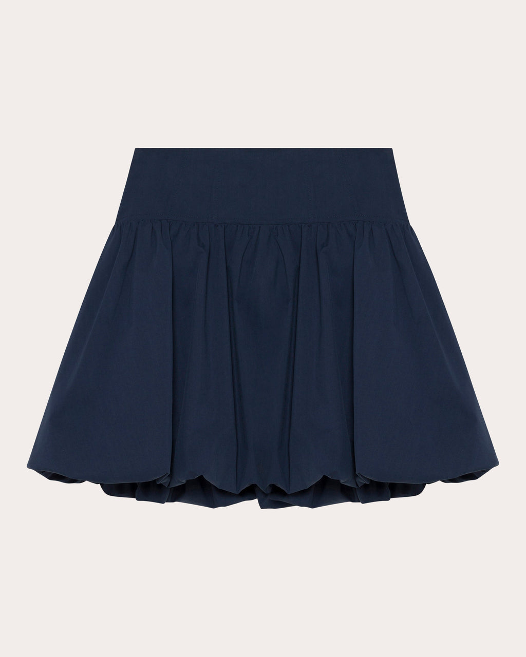 Pippa Poplin Gathered Bubble Mini Skirt