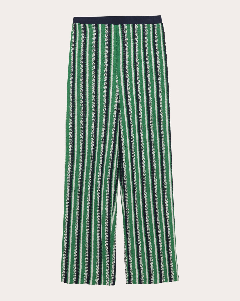 Brenner Stripe Knit Straight-Leg Pants