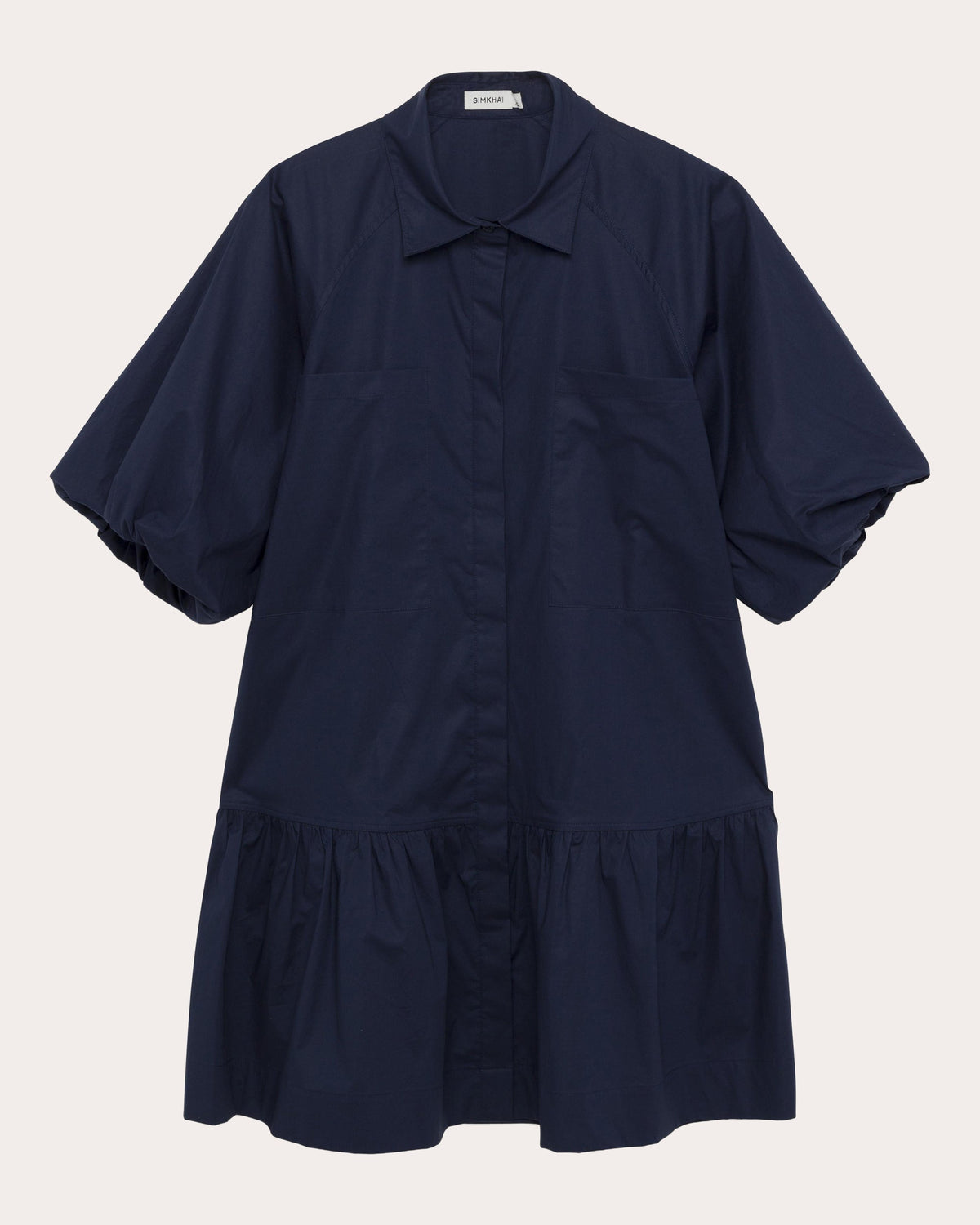 Crissy Poplin Drop-Waist Shirt Dress