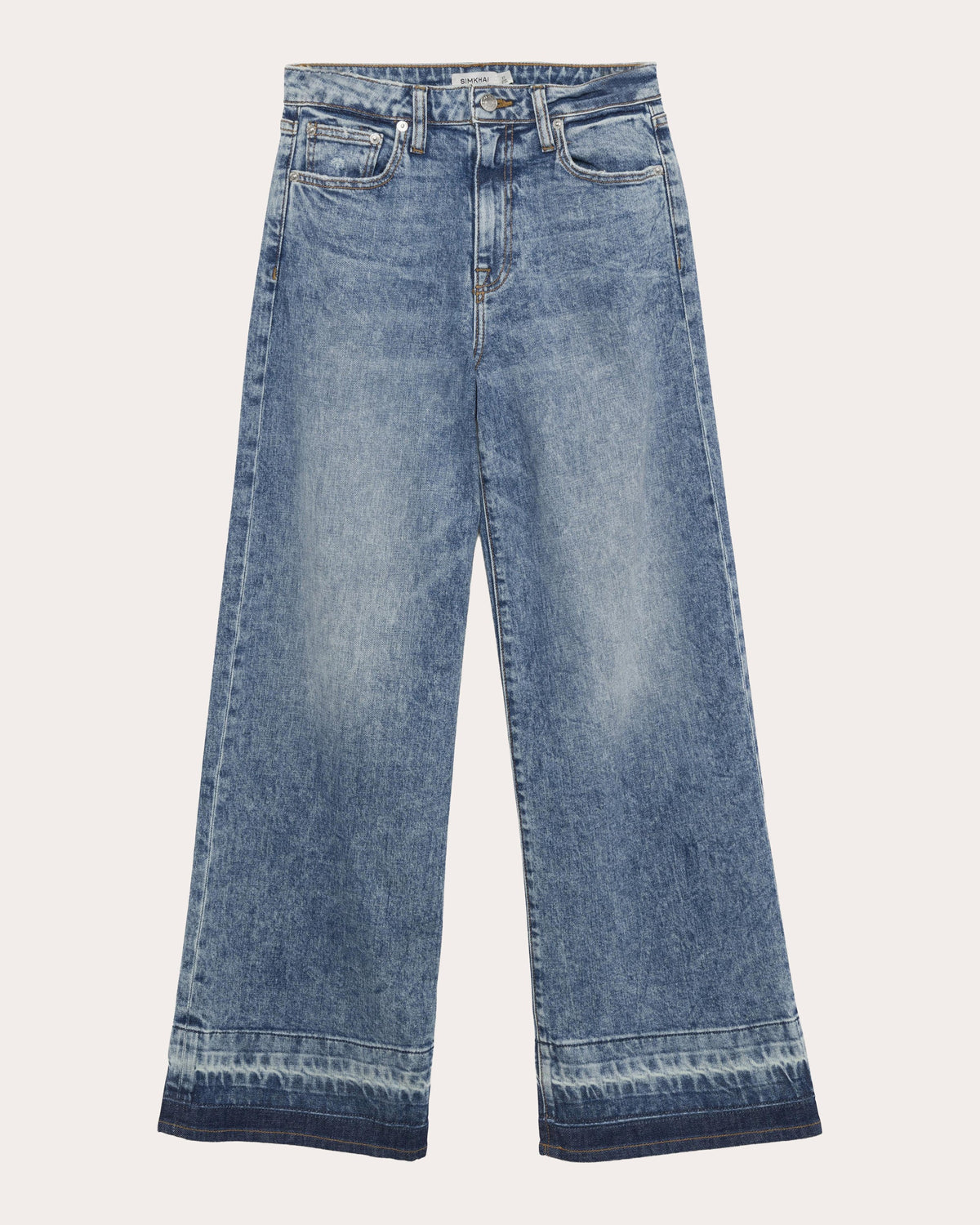Jude Released Wide-Leg Ankle Jeans