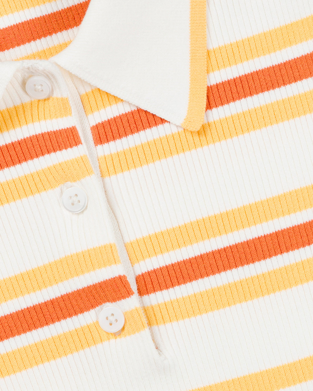 Luka Stripe Rib Knit Fitted Polo