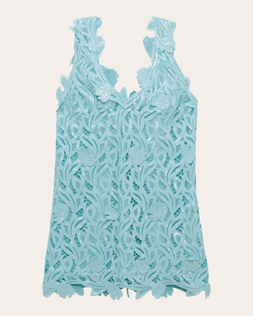Raina Sequin Floral Lace Mini Shift Dress