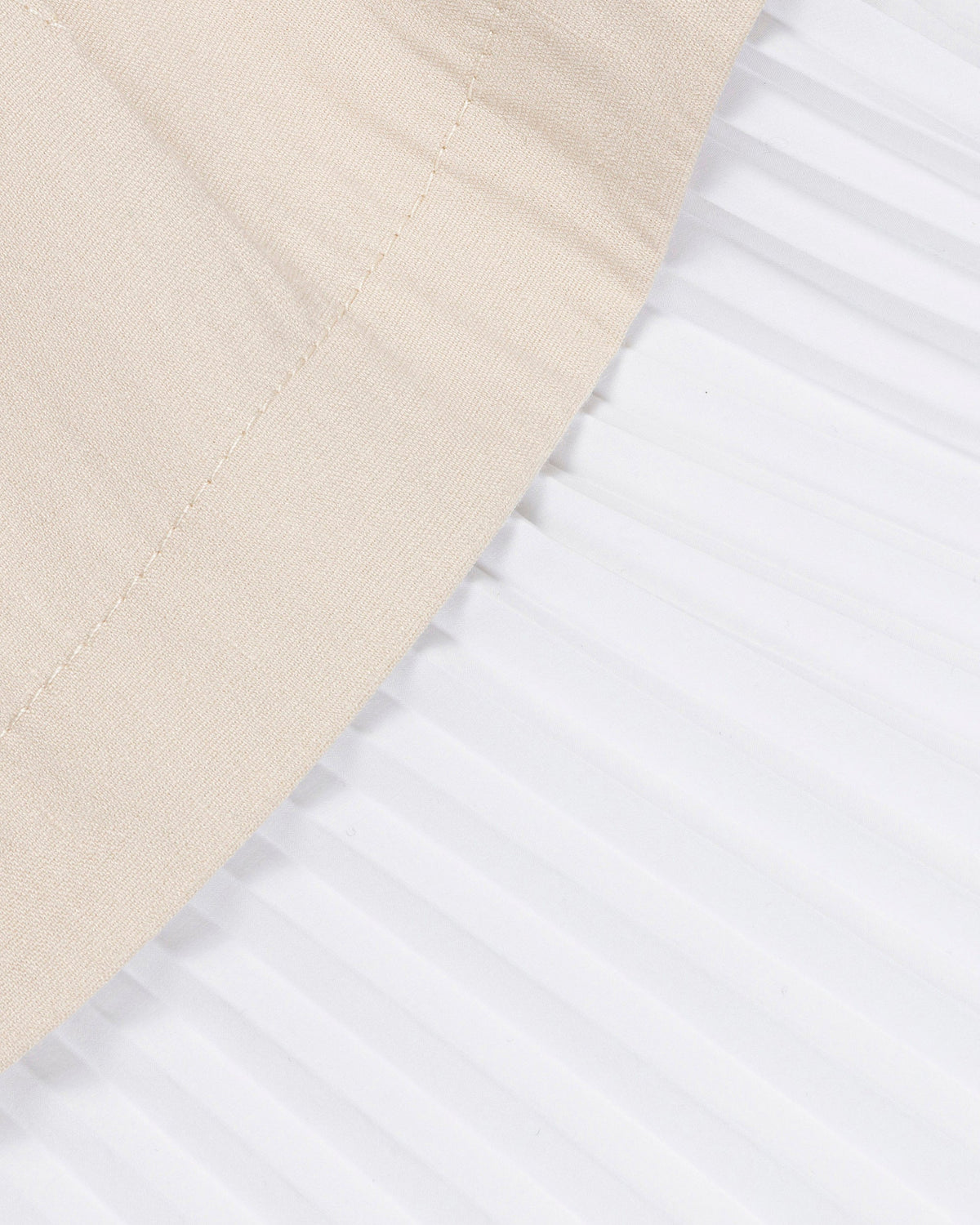 Duval Linen Poplin Combo Bustier Midi Dress