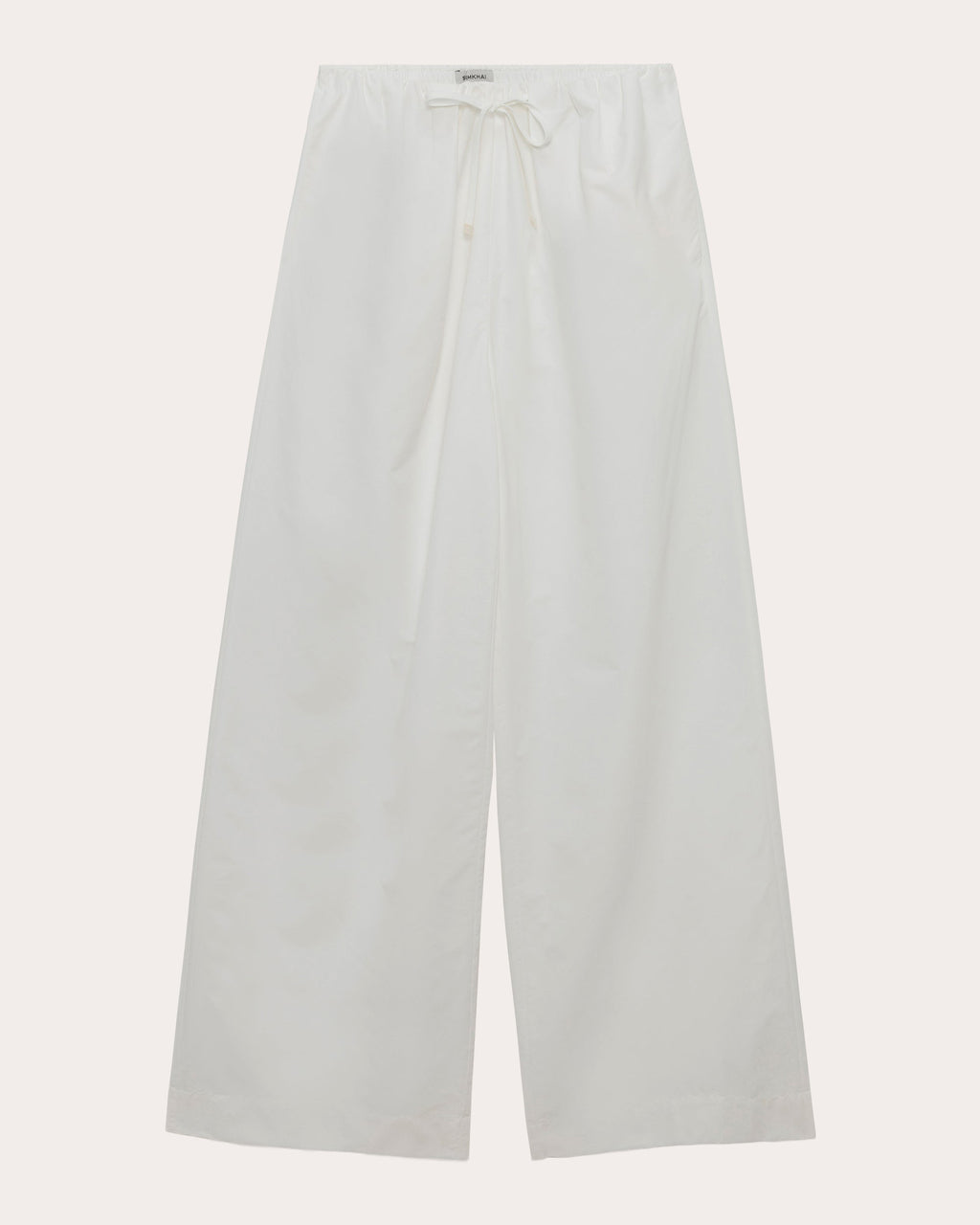 Rhea Cotton Faille Wide-Leg Pants