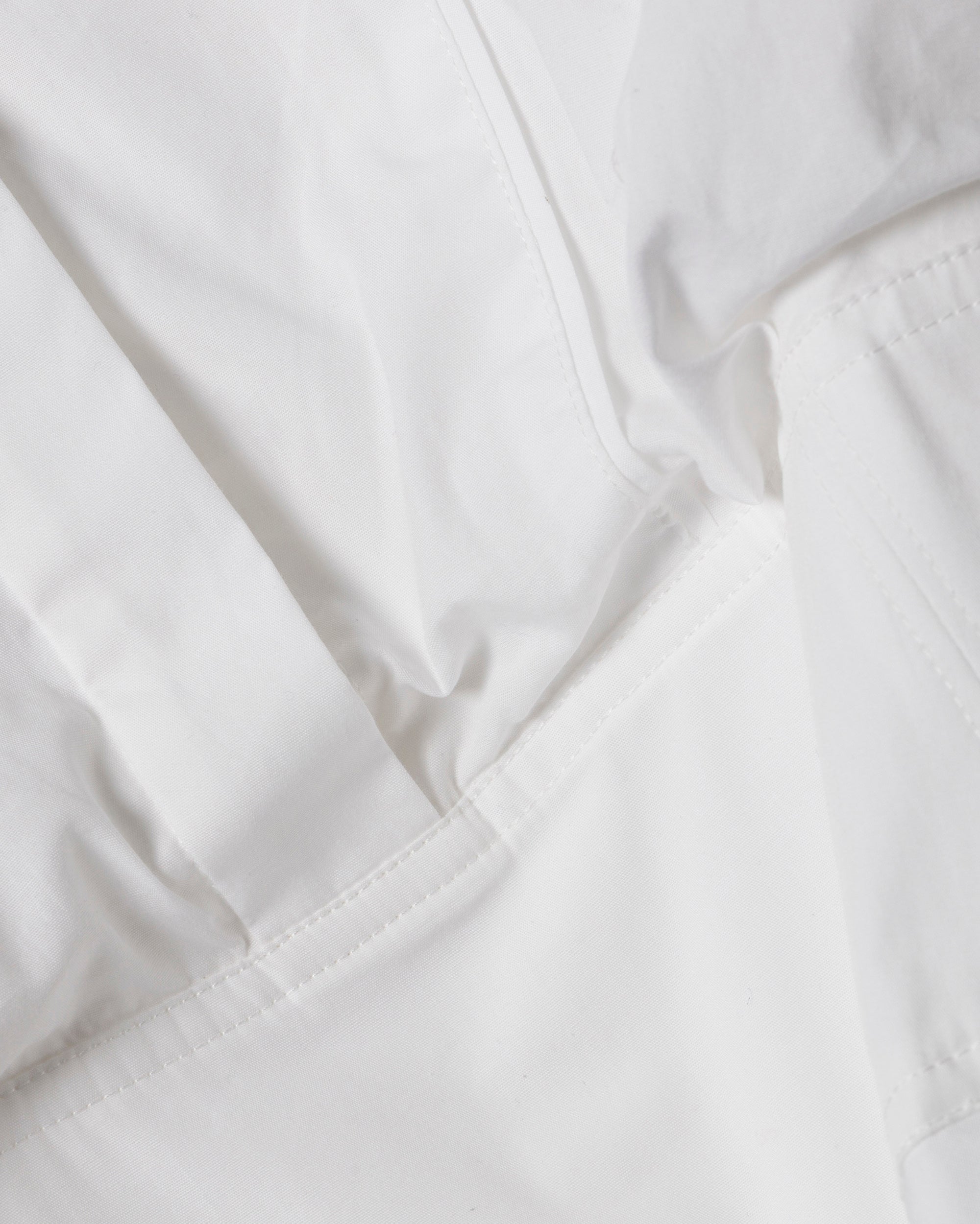 Effie Poplin Bubble-Hem Mini Shirt Dress