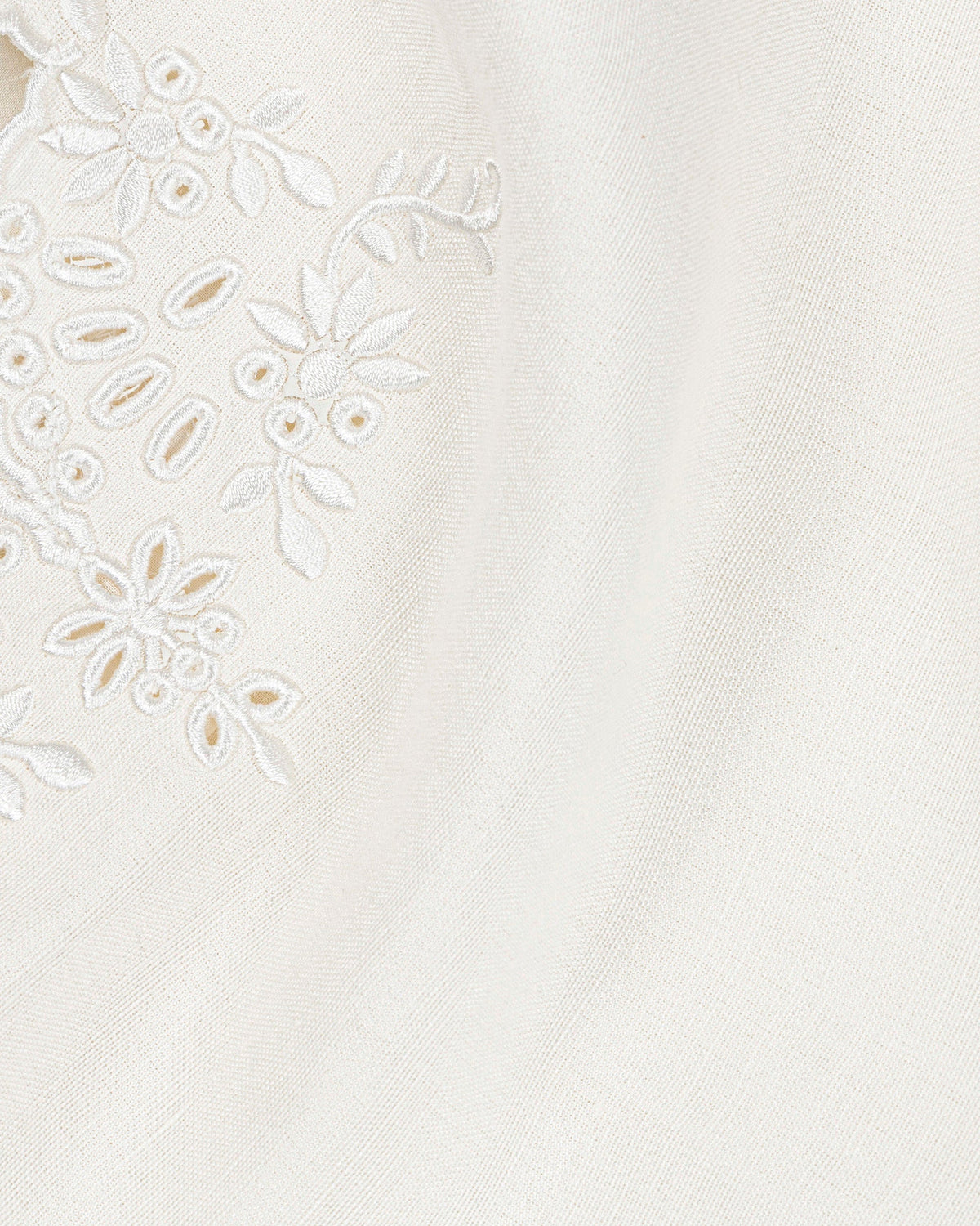 Gillian Embroidered Linen Halter Midi Dress
