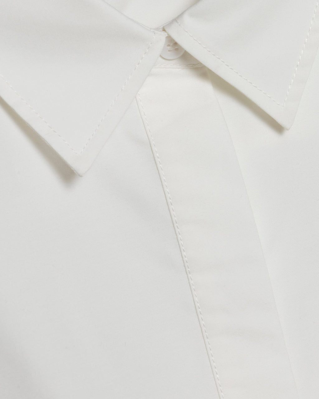 Ryett Cotton Faille Cropped Button-Up