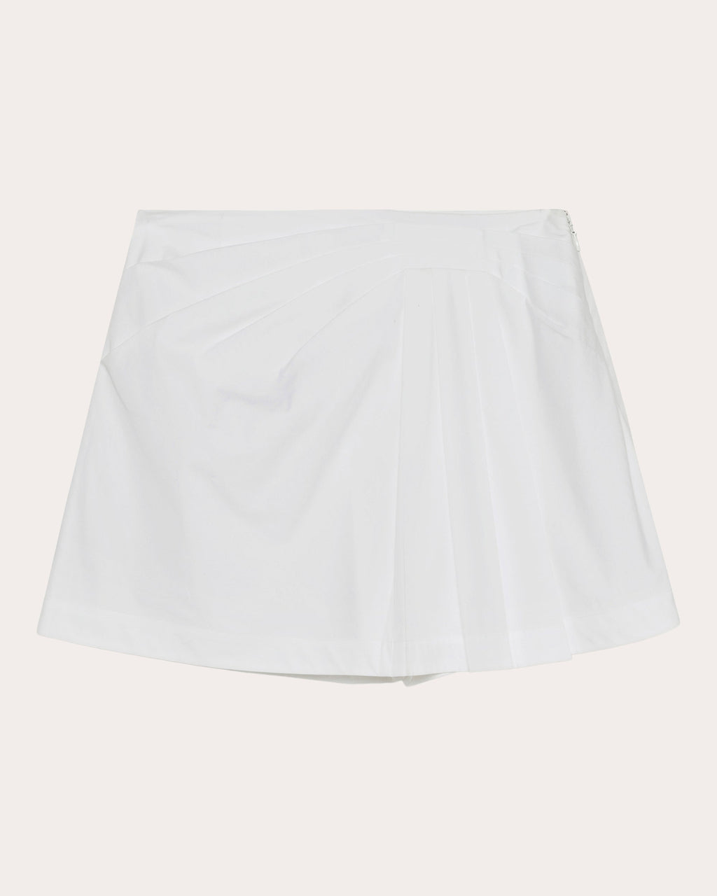 Devlin Pleated Poplin Mini Skort