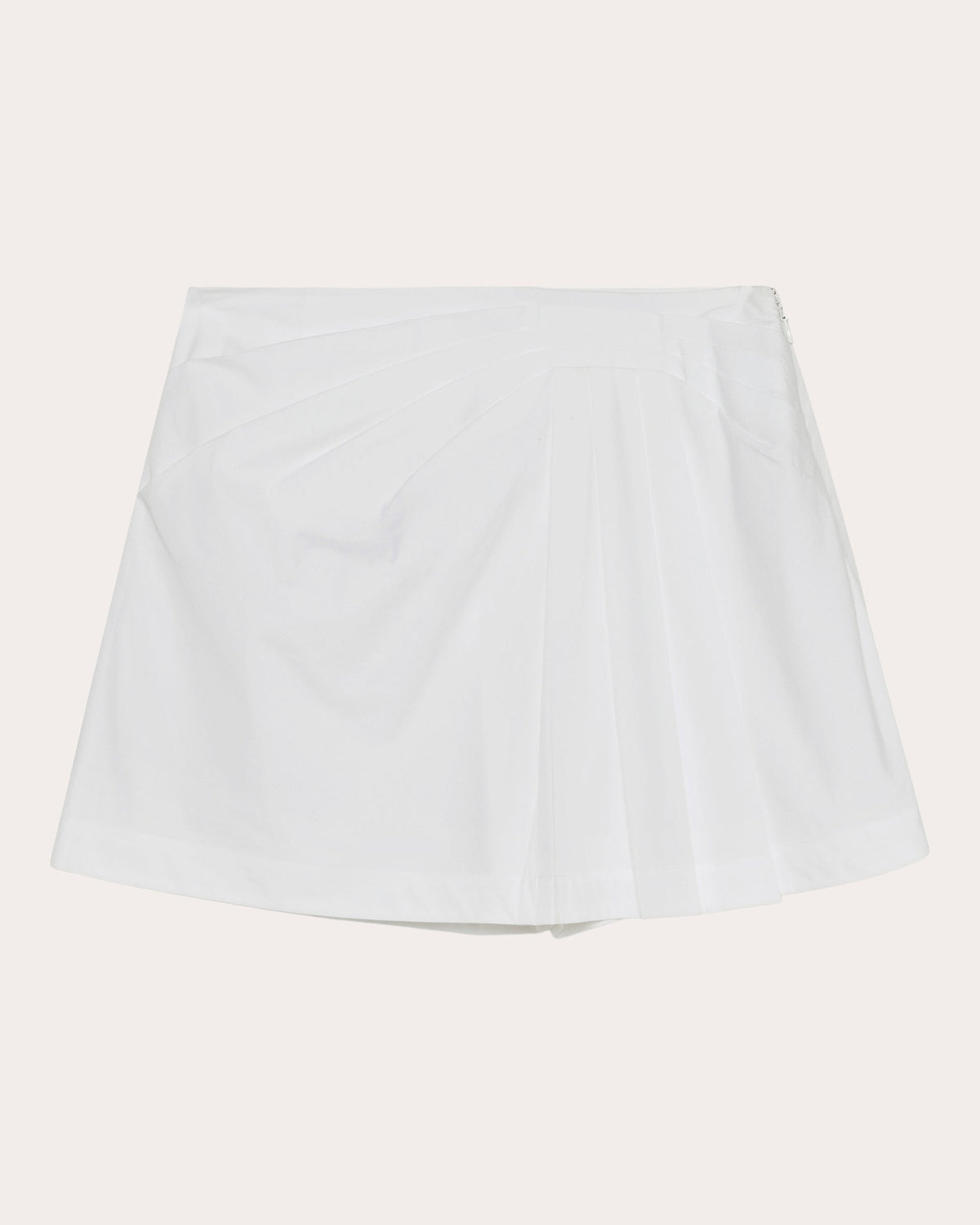 Devlin Pleated Poplin Mini Skort