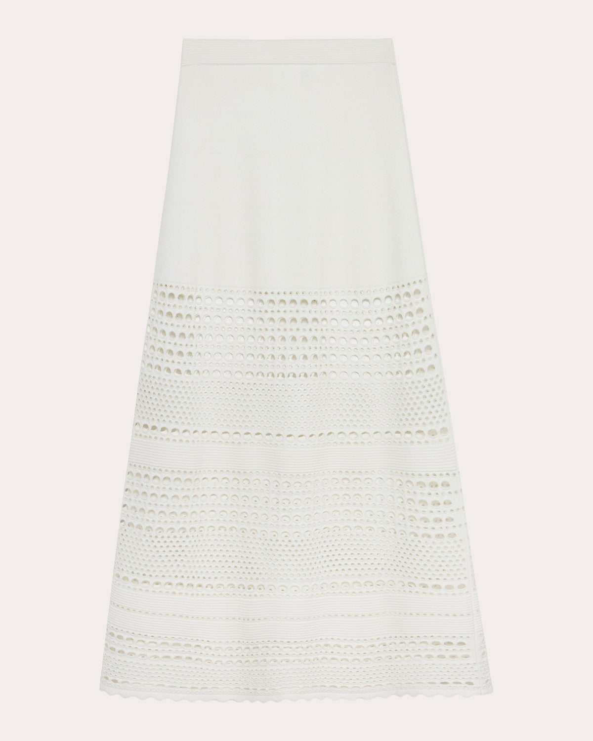 Westly Eyelet Stitch Maxi Skirt