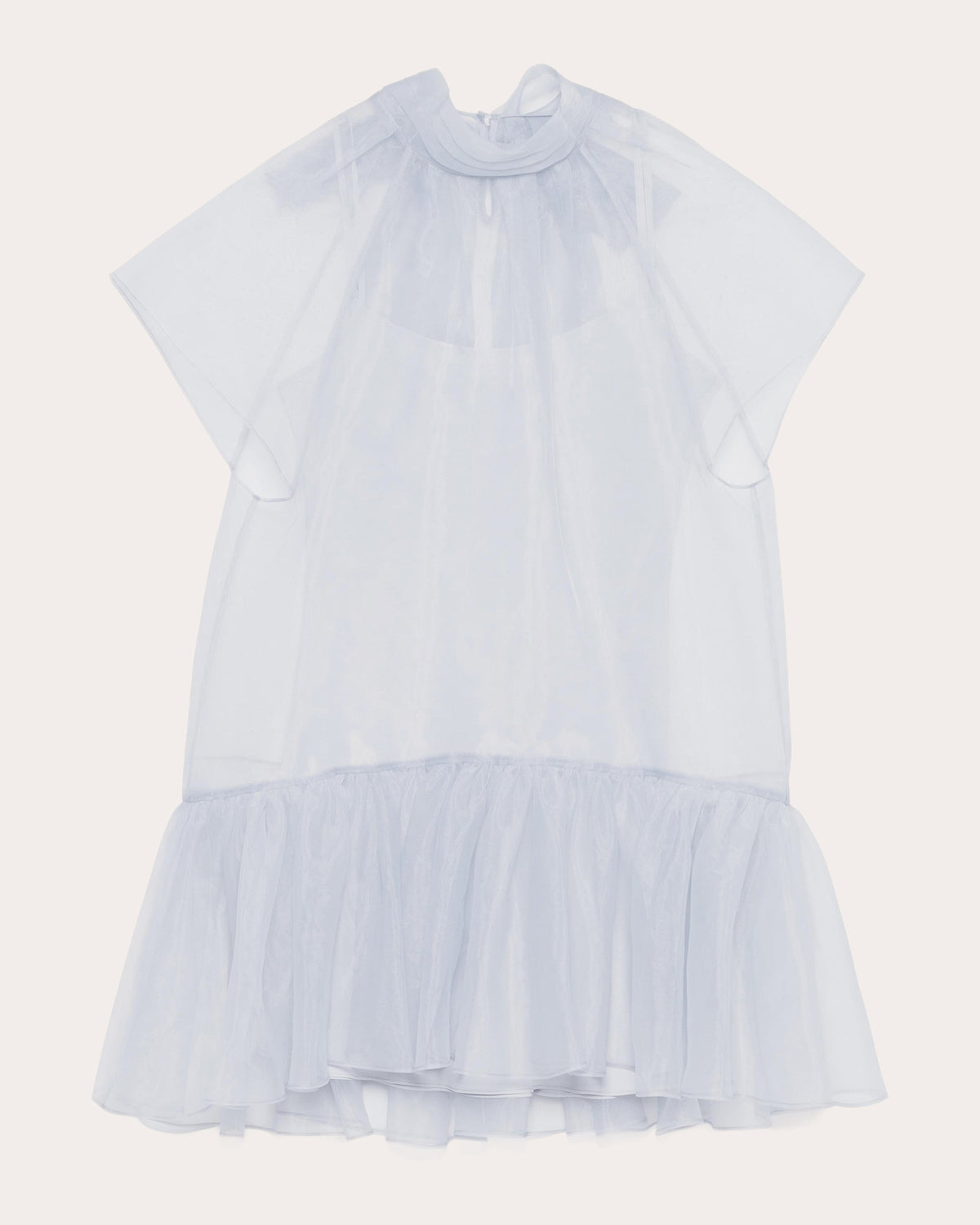 Beaux Organza Drop-Waist Mini Dress