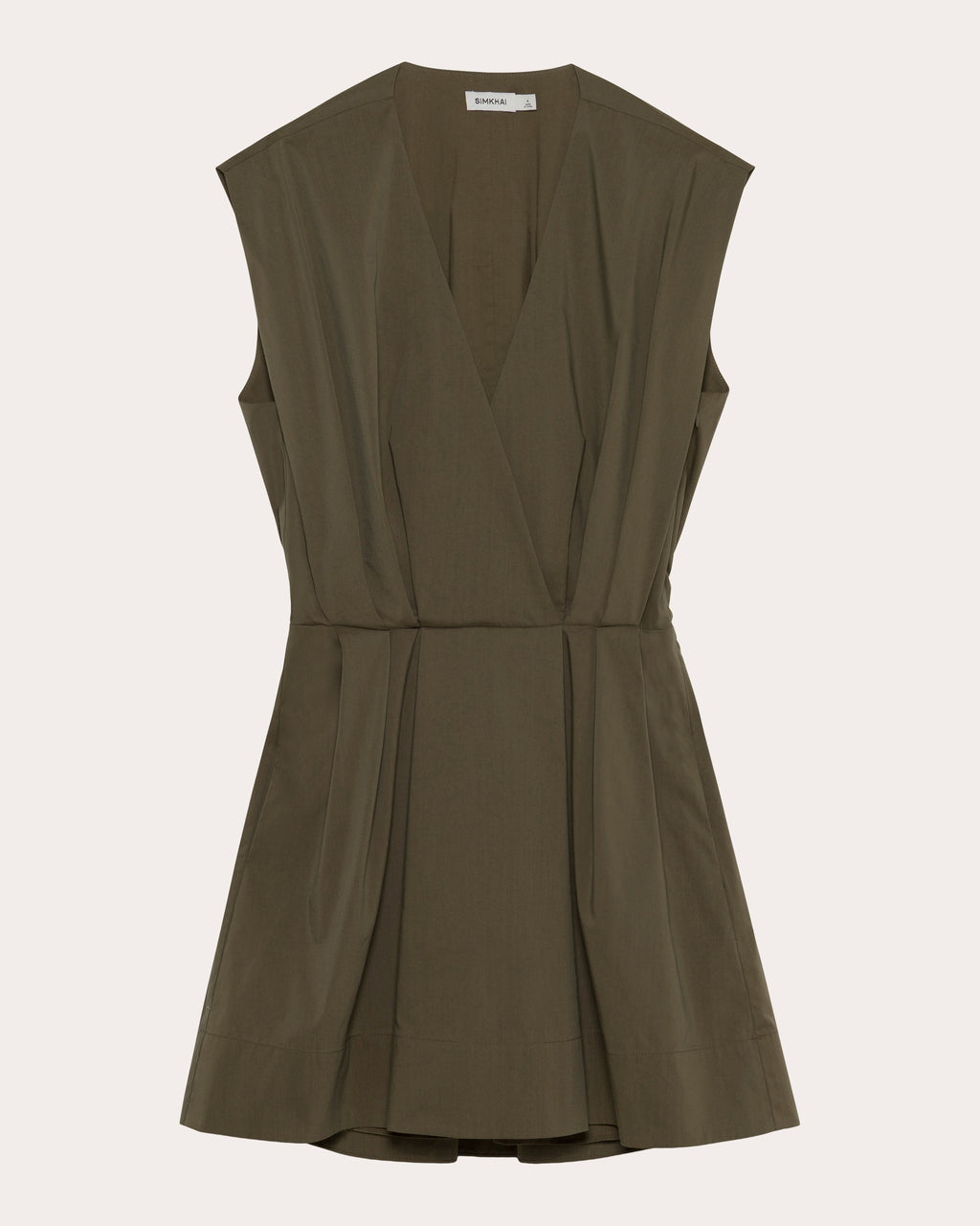 Sefi Pleated Poplin Mini Dress