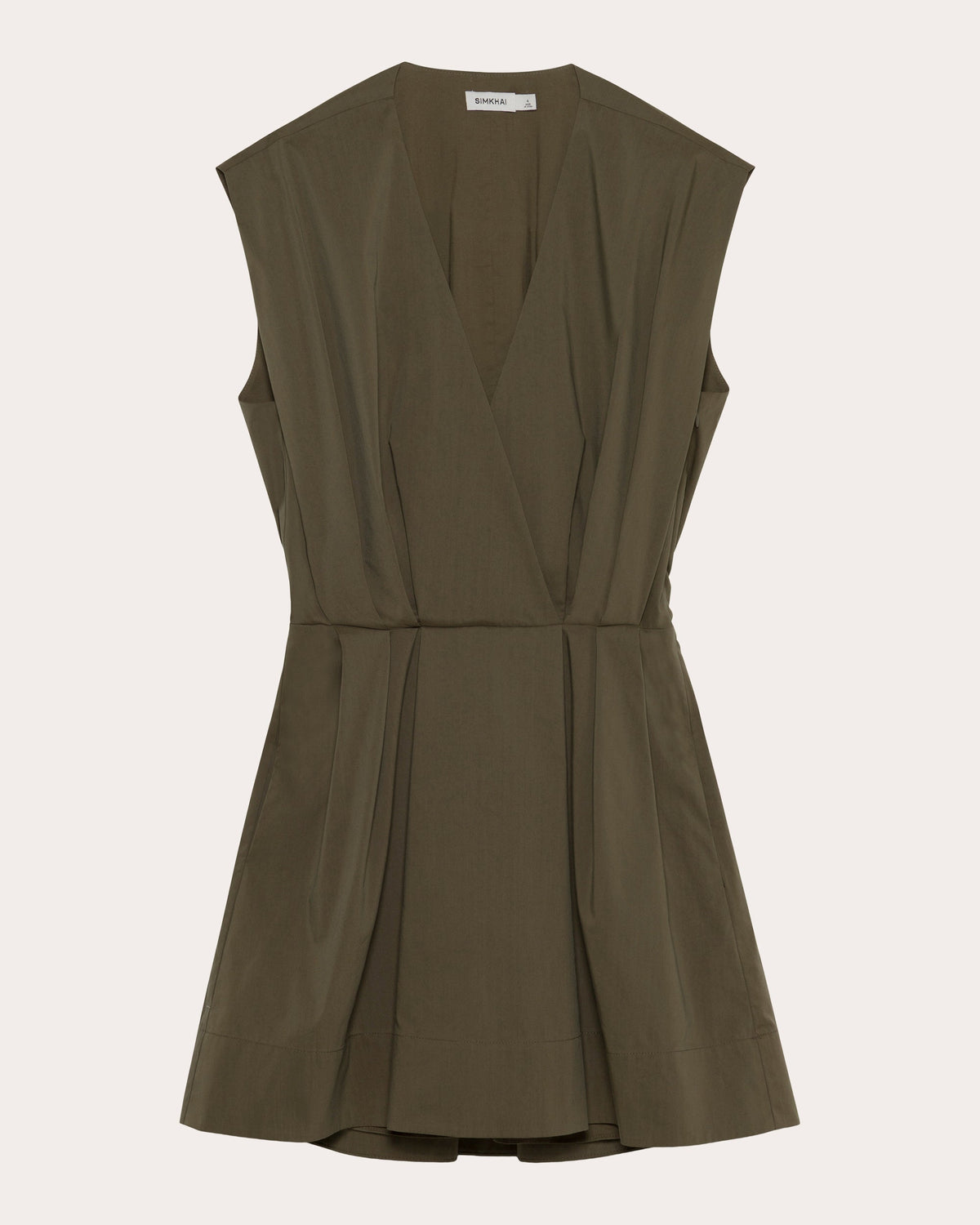 Sefi Pleated Poplin Mini Dress