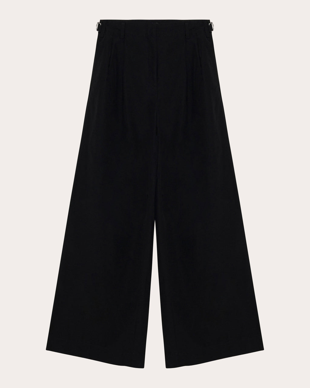 Leroy Pleated Faille Wide-Leg Pants