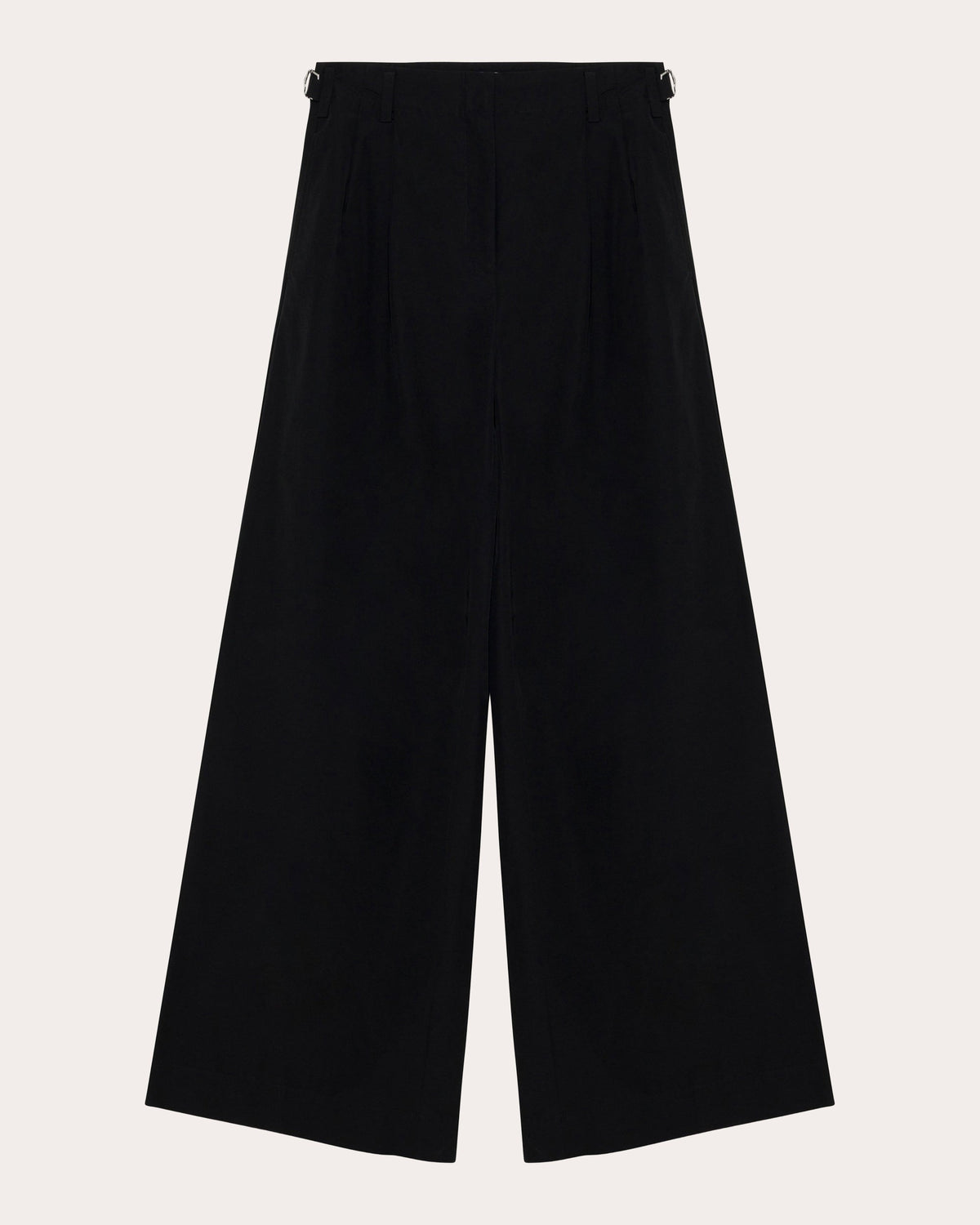 Leroy Pleated Faille Wide-Leg Pants