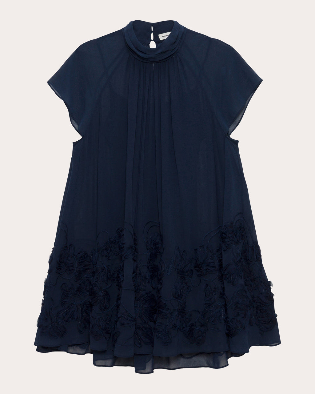 Aviel Embroidered Chiffon Mini Dress